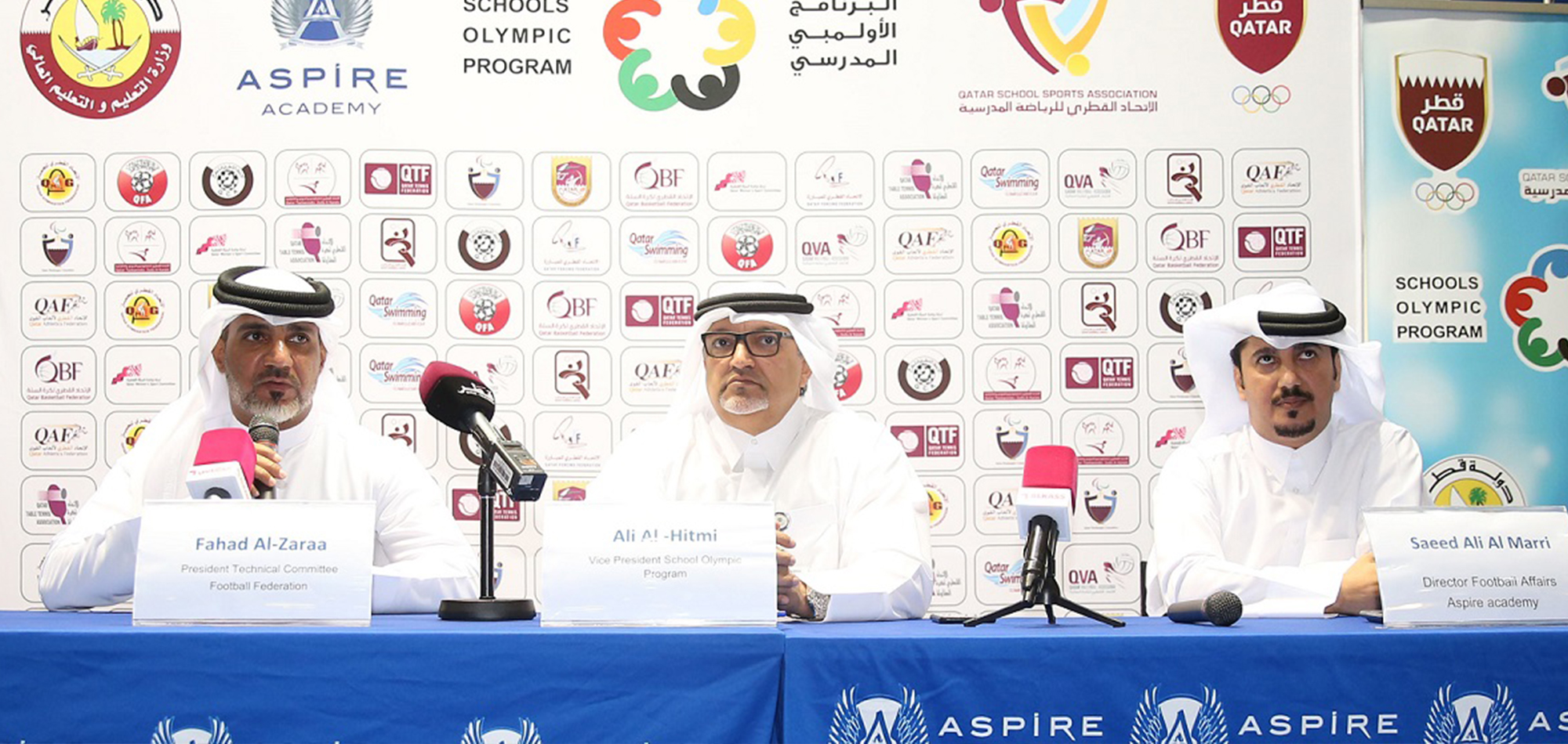 QSSA RENEWS PARTNERSHIP WITH QFA AND ASPIRE ACADEMY