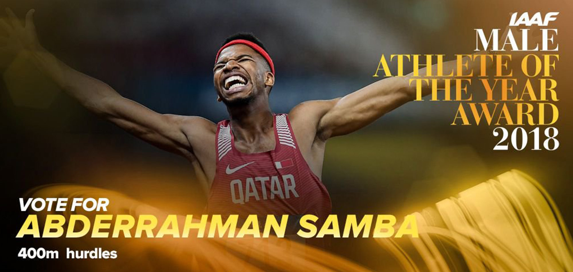 SAMBA NOMINATED FOR 2018 MALE WORLD ATHLETE OF THE YEAR