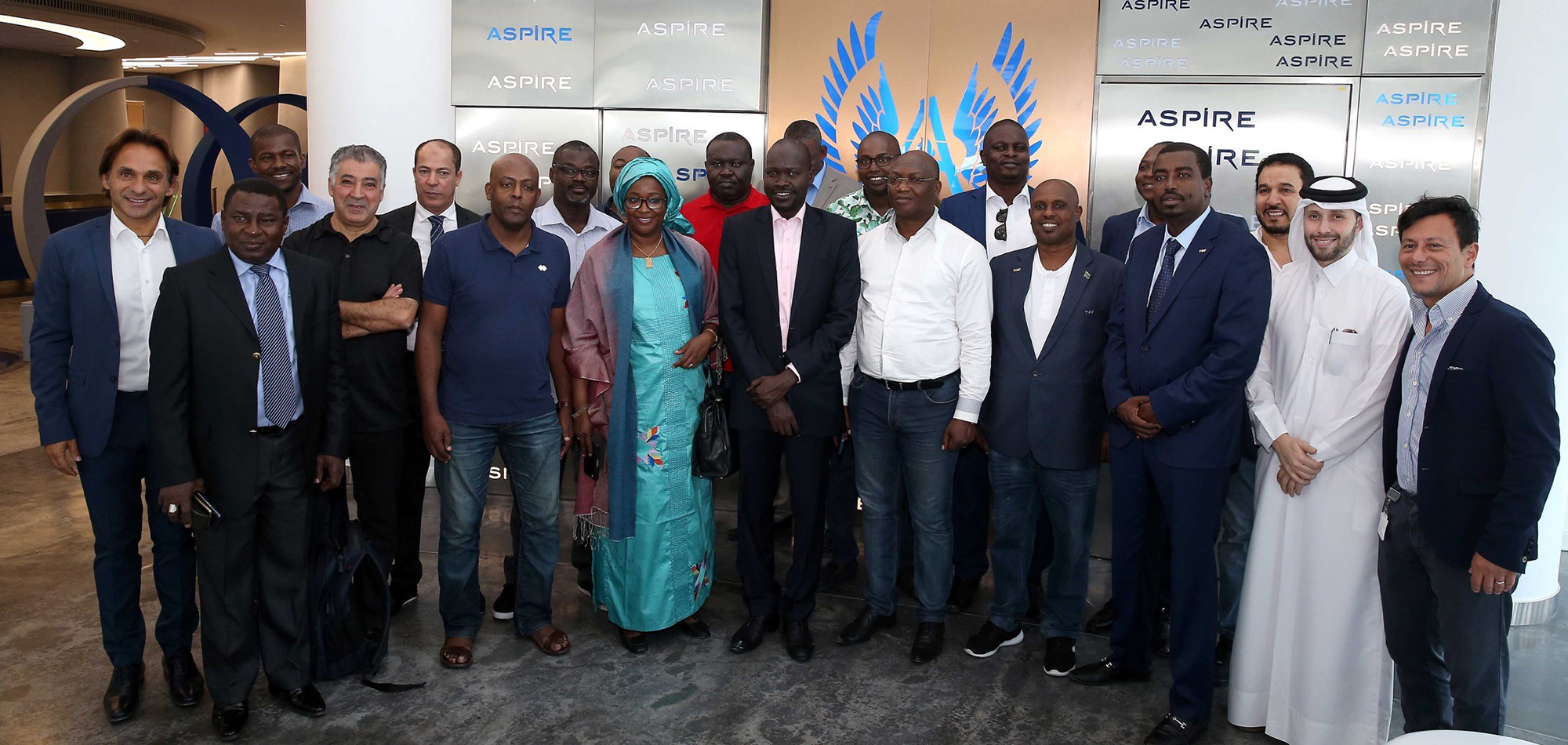 QFA AND CAF HEALTHY TIES PRAISED DURING VISIT TO ASPIRE BY CAF DELEAGTION