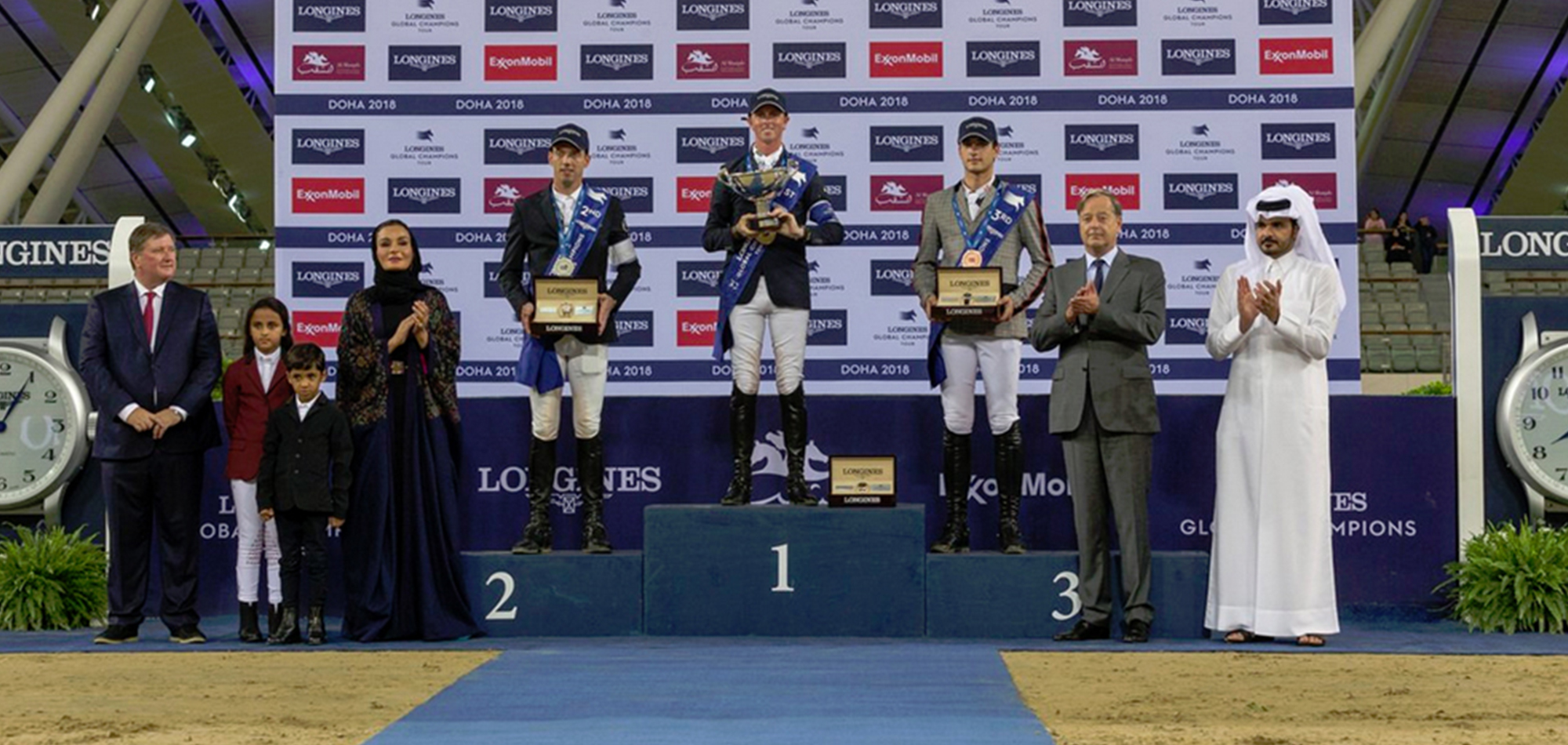 HH FATHER EMIR, HH SHEIKHA MOZA & HE Sheikh JOAAN BIN HAMAD Al-THANI ATTEND LONGINES GLOBAL TOUR GRAND PRIX FINALS 