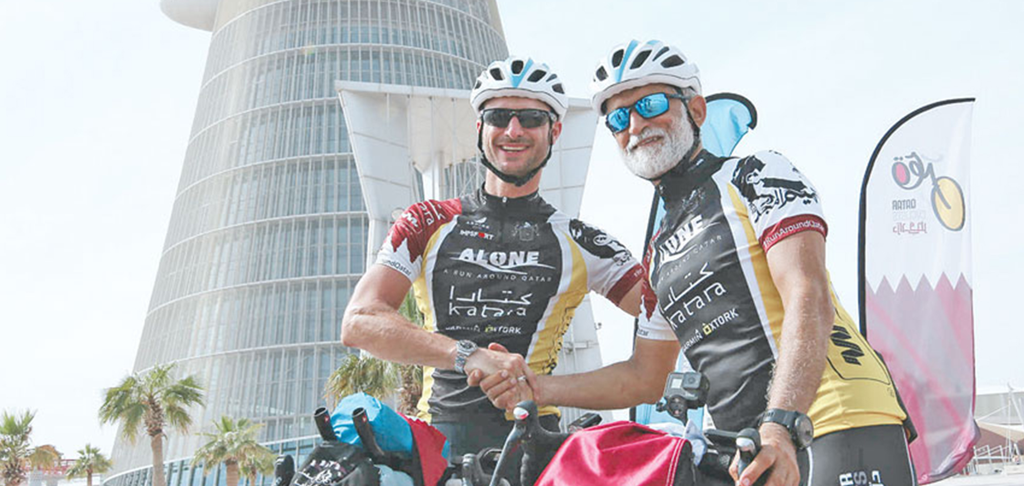 AL HAMMADI AND DANIEL COMPLETE THEIR CYCLING AROUND QATAR CHALLENGE