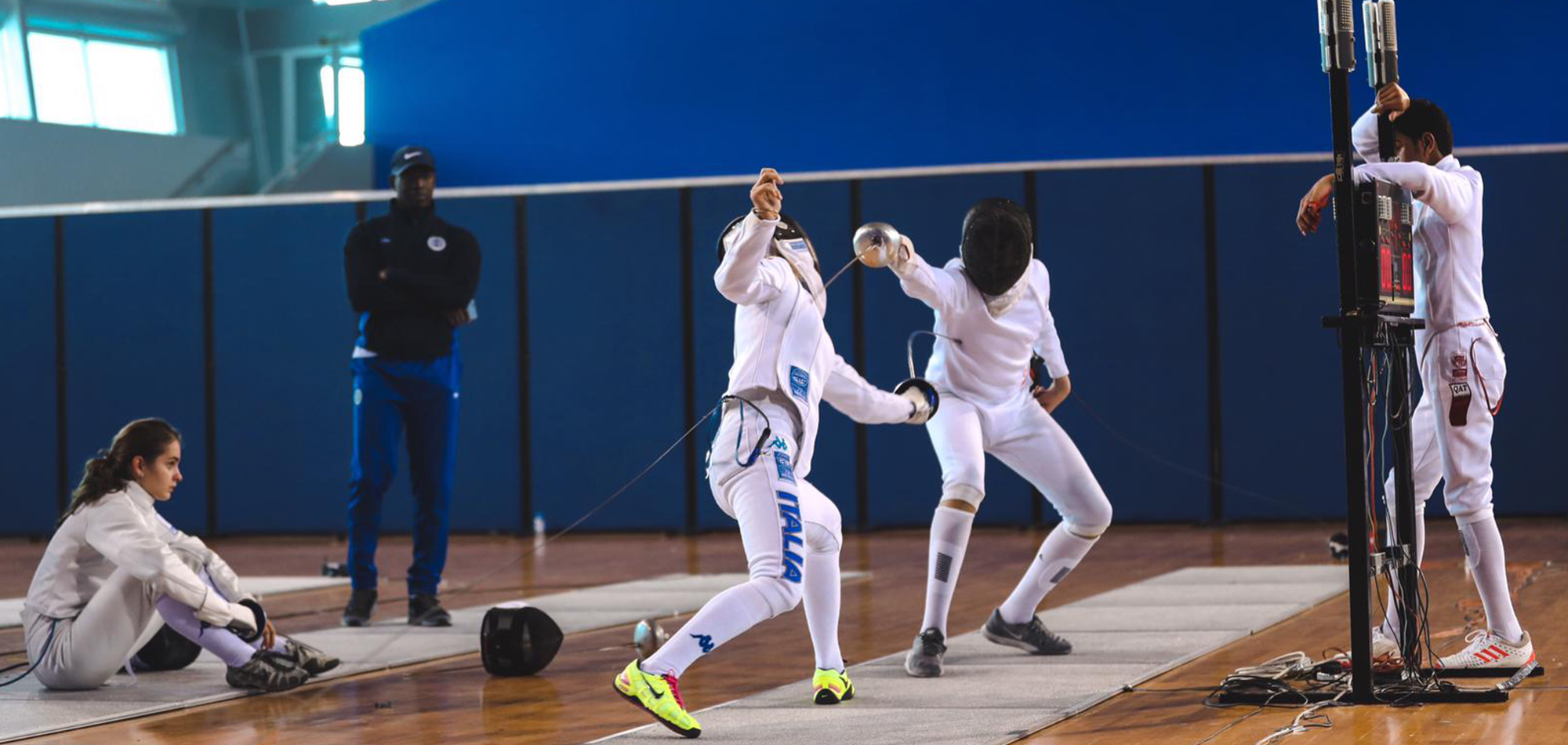 ITALIAN FENCERS GET A FEEL OF ASPIRE ACADEMY