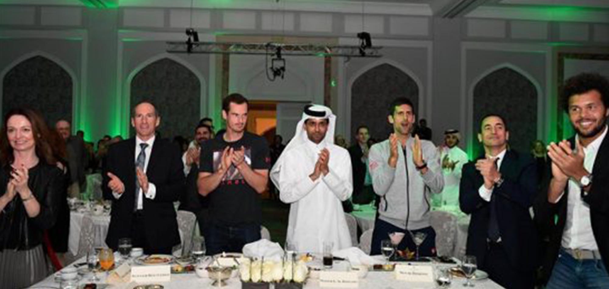 TENNIS STARS ATTEND GALA EXXONMOBIL DINNER