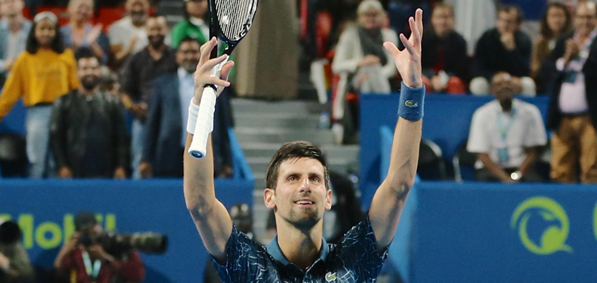 DJOKOVIC STARS AS WAWRINKA FIGHTS FOR WIN IN QATAR EXXOBMOBIL OPEN