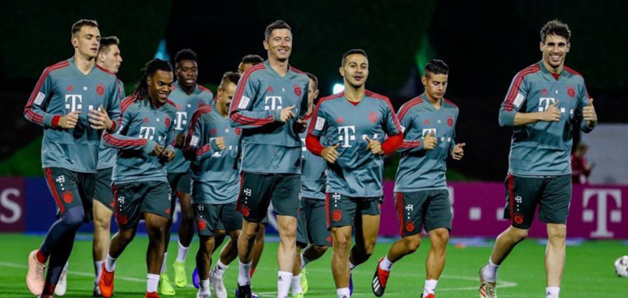 BAYERN MUNICH SQUAD ARRIVE IN DOHA