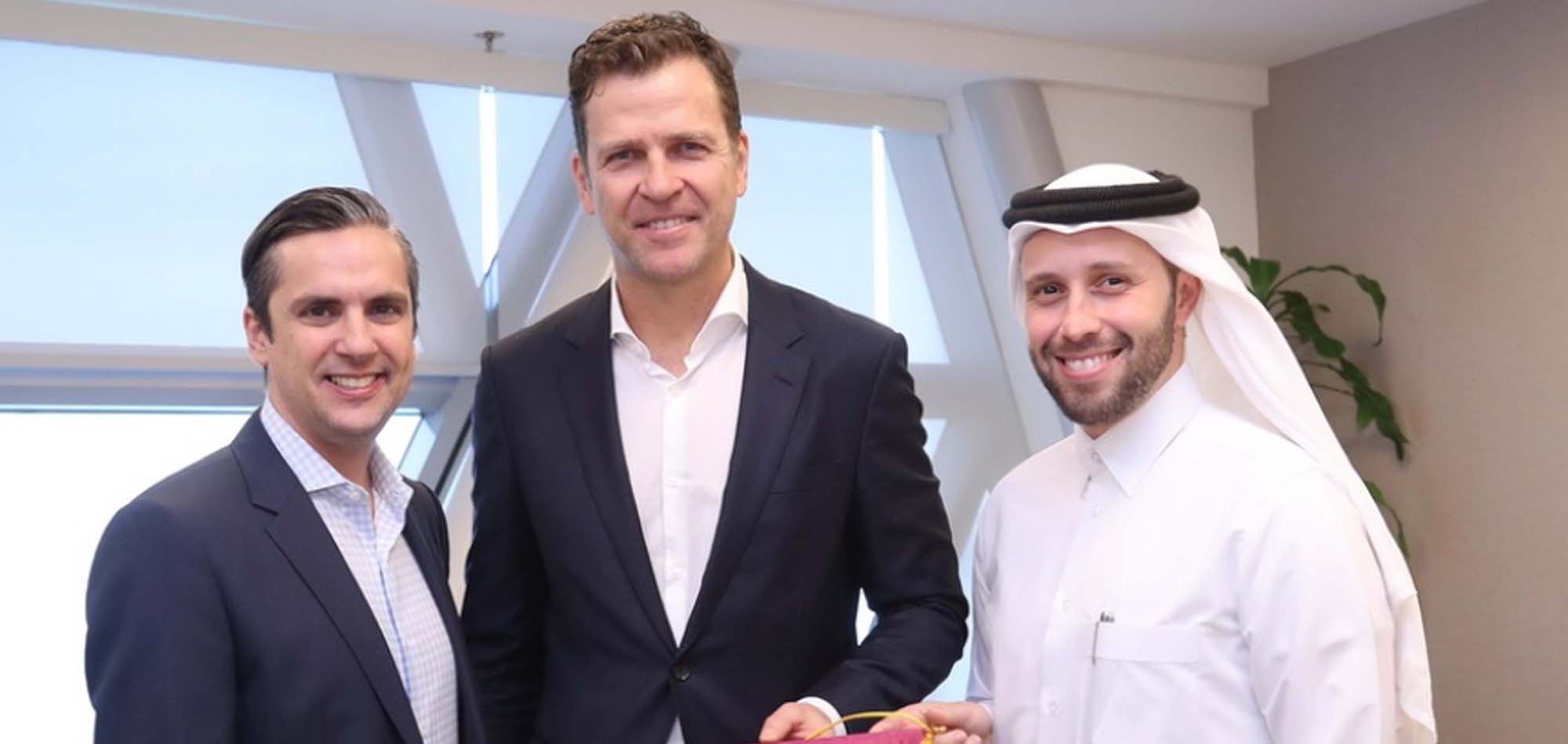 BIERHOFF VISITS QATAR STARS LEAGUE HEADQUARTERS