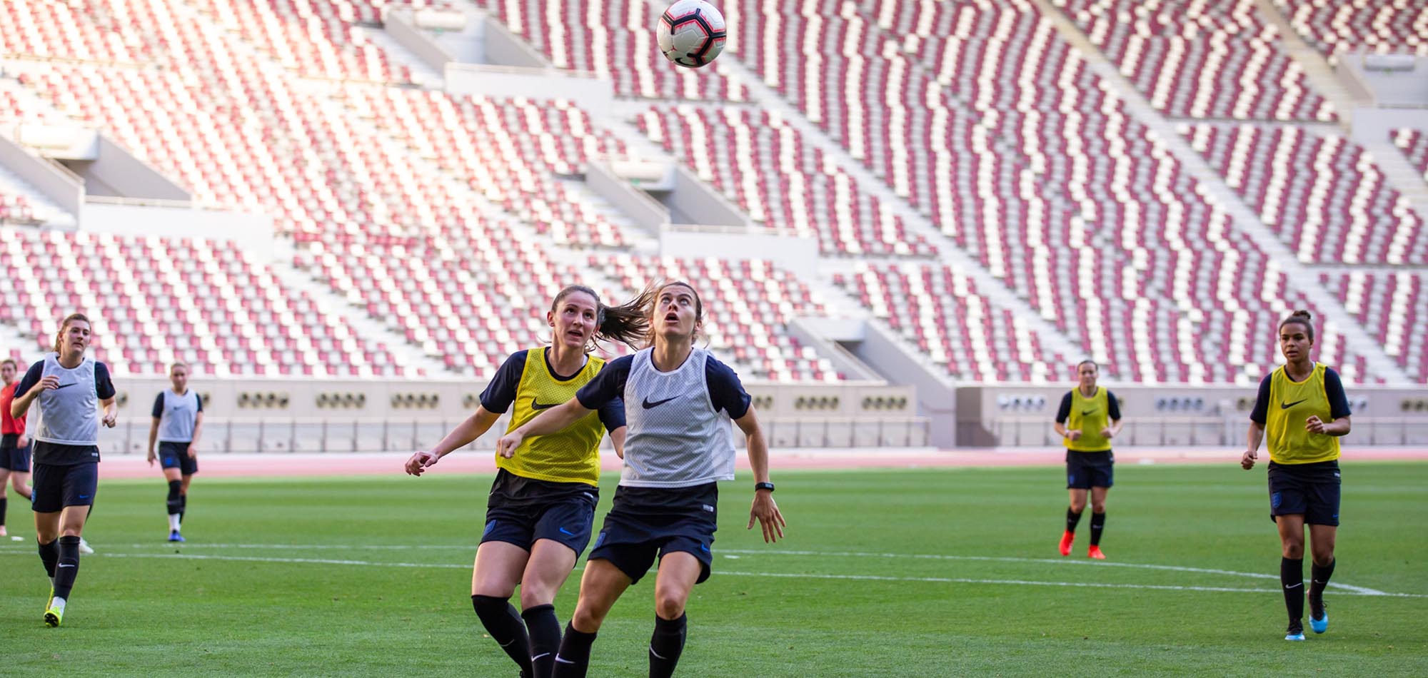 PHIL NEVILLE: TRAINING AT KHALIFA INTERNATIONAL STADIUM INSPIRED ENGLAND STARS