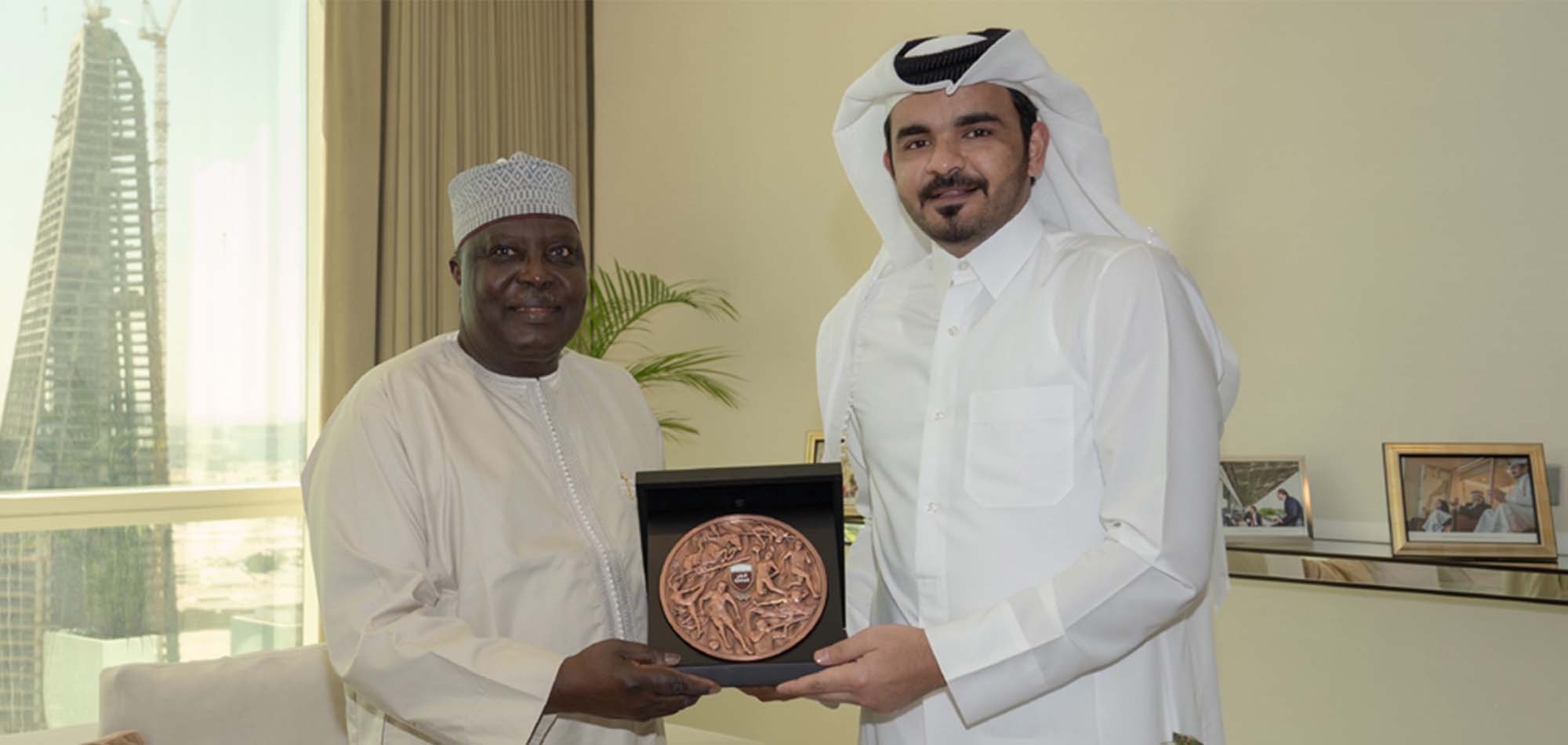 SHEIKH JOAAN MEETS CAA CHIEF