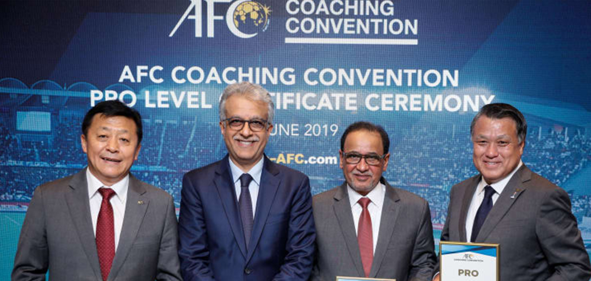 QATAR, JAPAN AND CHINA PRESENTED WITH AFC COACHING CONVENTION AWARDS