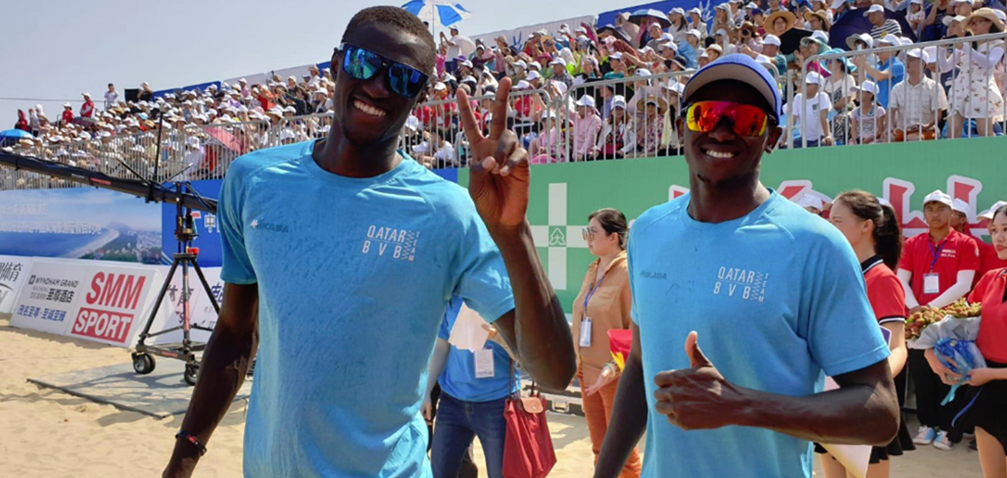 QATAR BEACH VOLLEYBALL BEAT SLOVENIA IN FIVB TOUR IN WARSAW