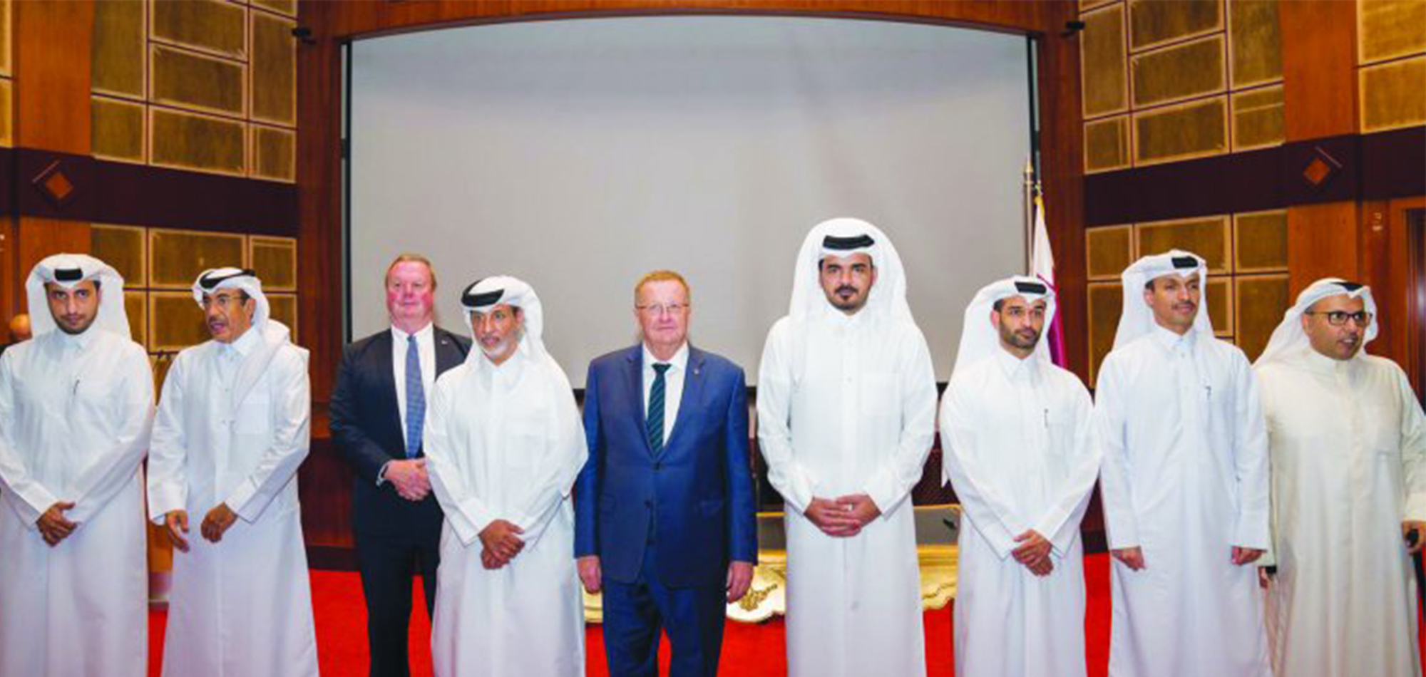 Sheikh Joaan meets CAS President John Coates