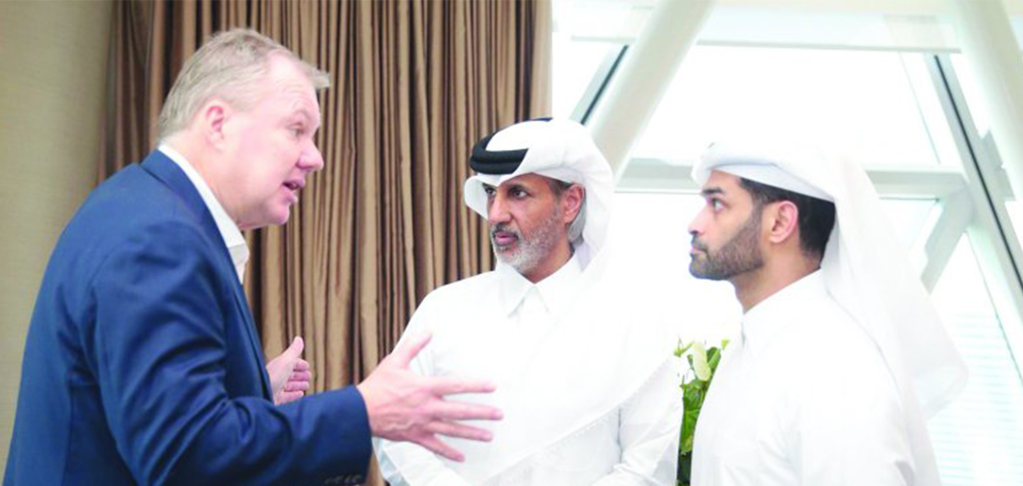 QFA President Meets Swedish Football Delegation