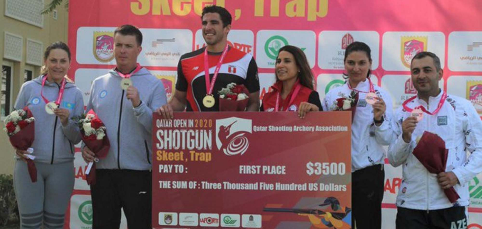 Mixed skeet event concludes at Qatar Open Shotgun Championships