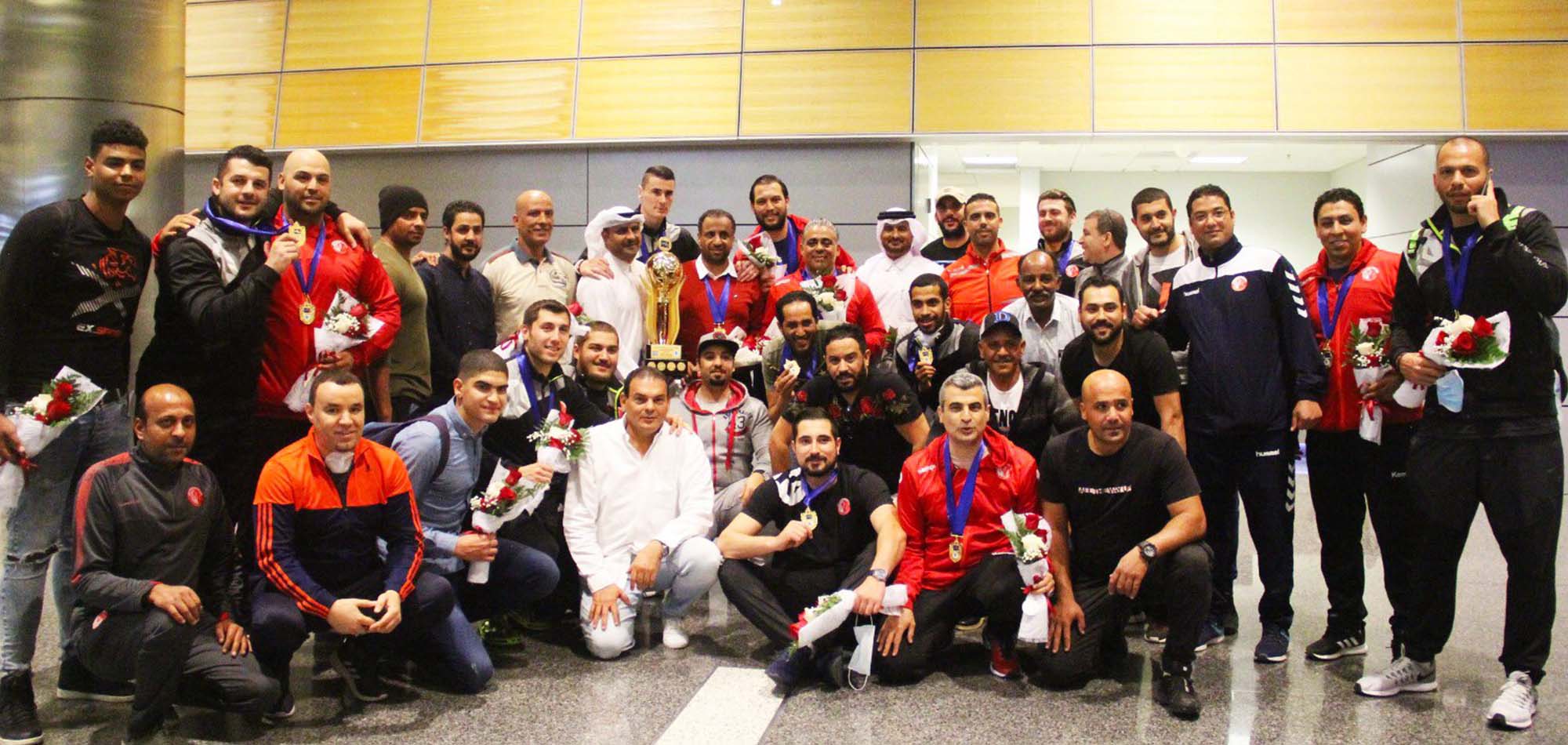 Al-Shamal SC return to Doha after claiming 15th Arab Handball Championship for Clubs title