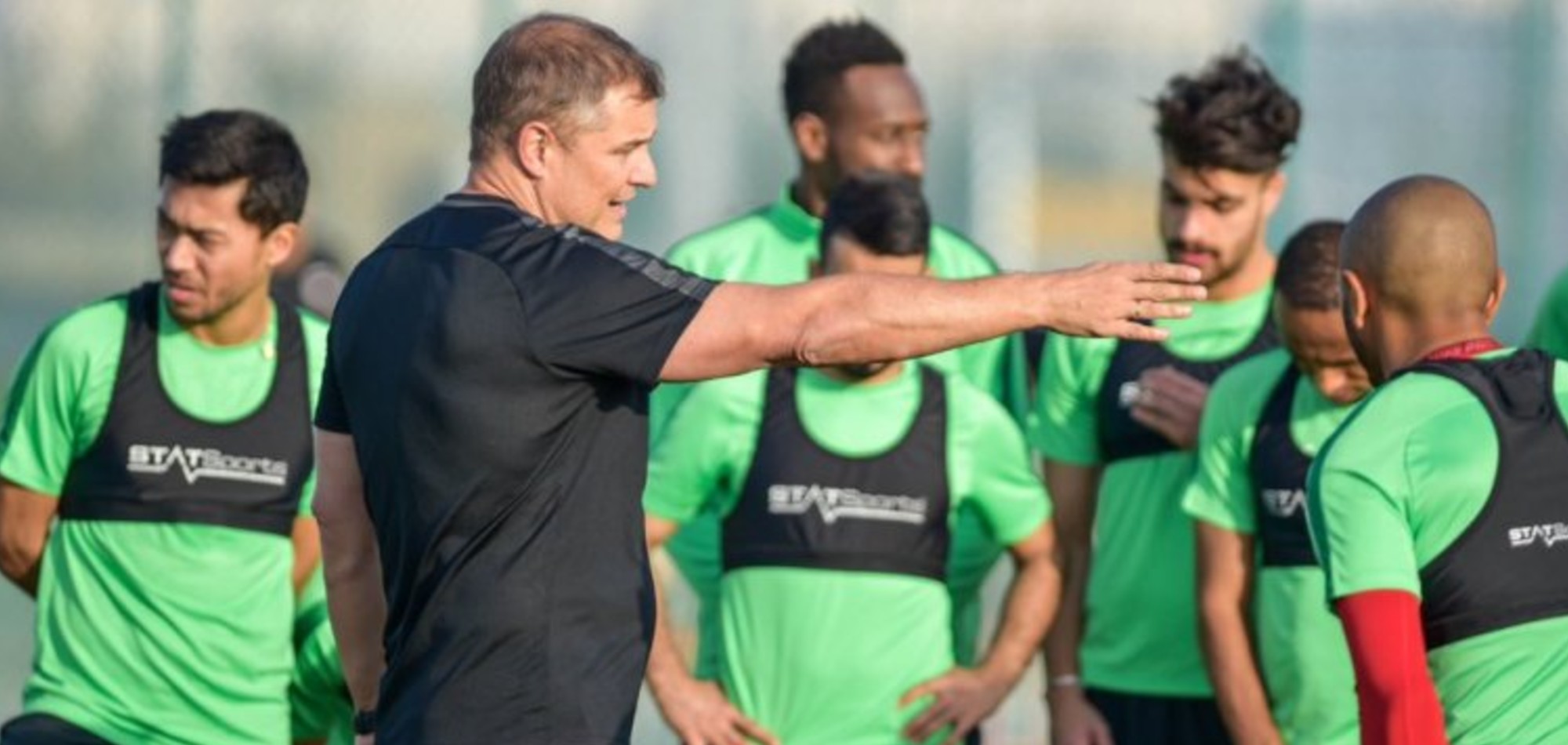 Al Rayyan players continue training to stay fit during break from action