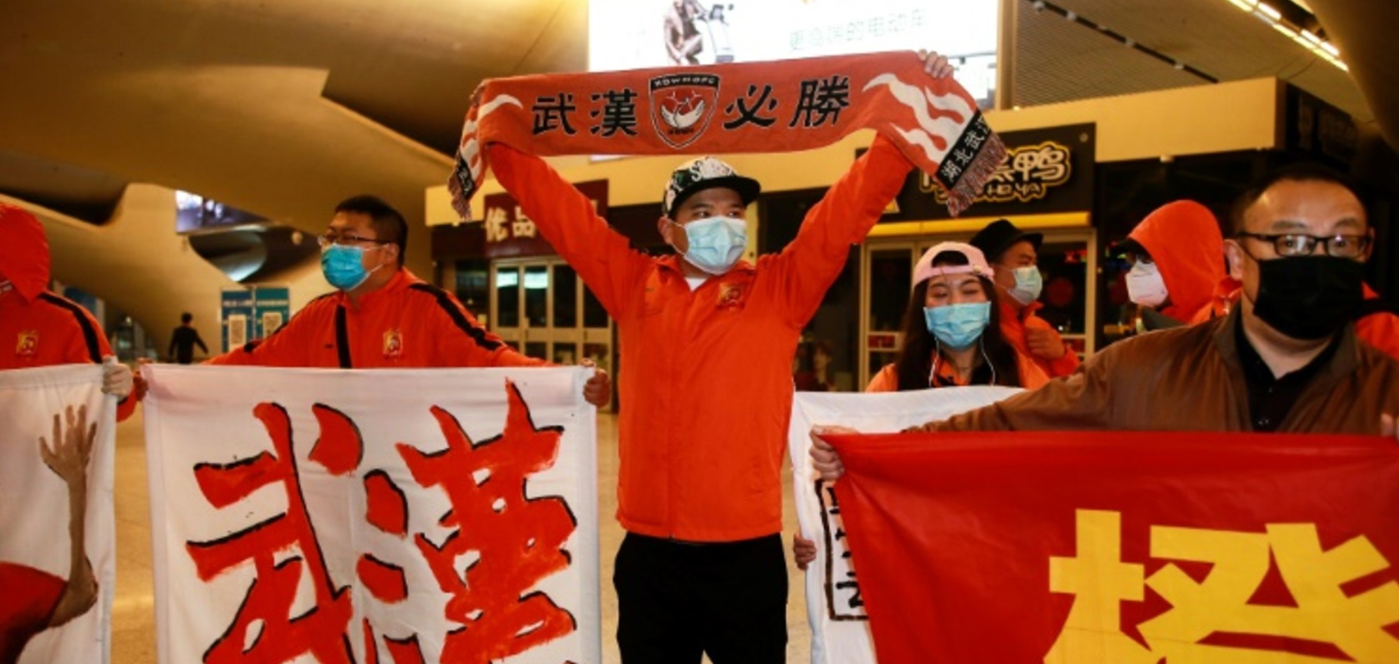 Wuhan football team make emotional return to virus ground zero