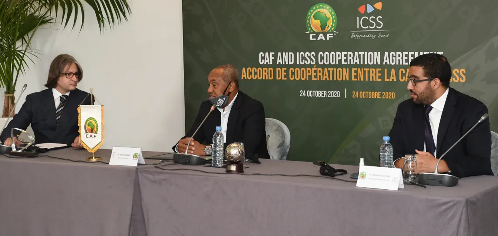 Confederation of African Football (CAF) signs partnership agreement with International Centre for Sport Security (ICSS)