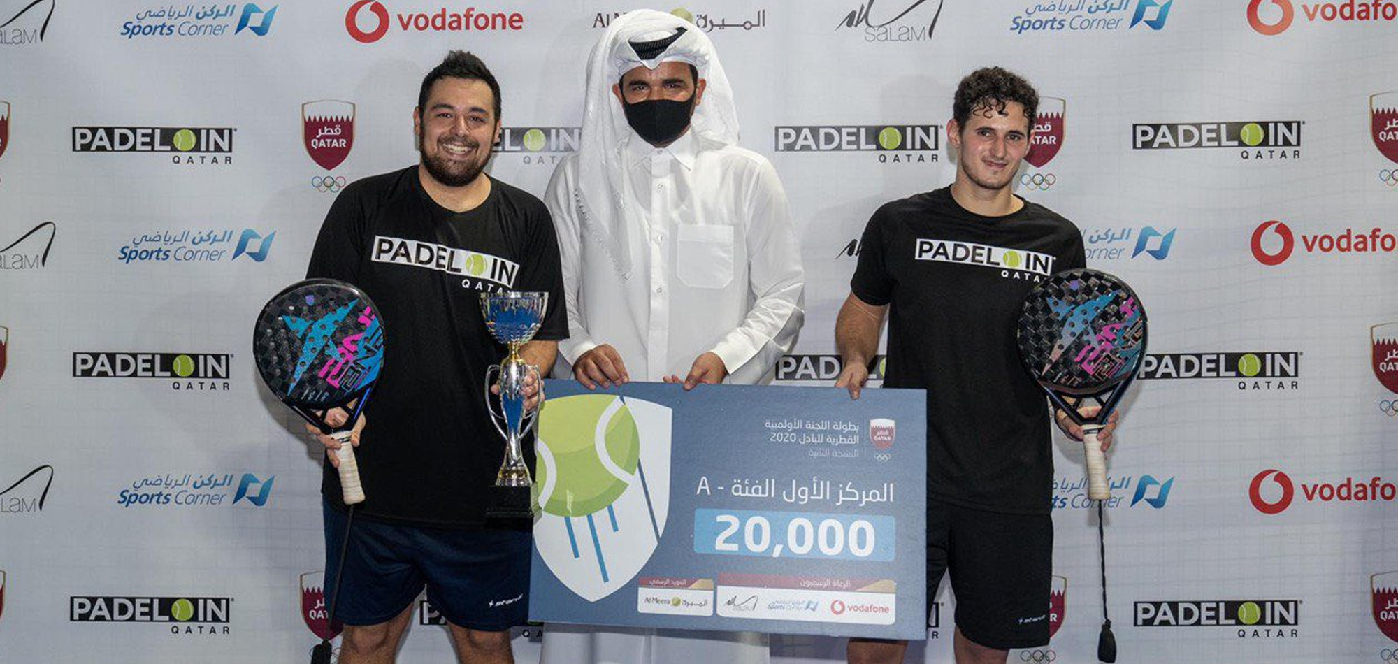 Sheikh Joaan crowns winners of QOC Padel Tournament