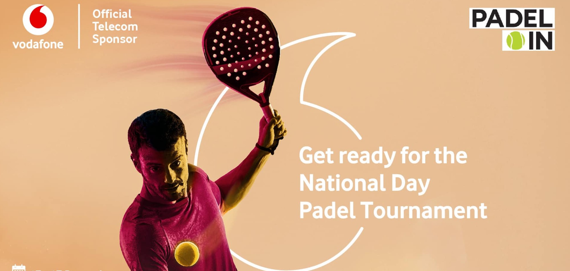 Vodafone and PADEL IN to kickoff five major tournaments with QND 2020 