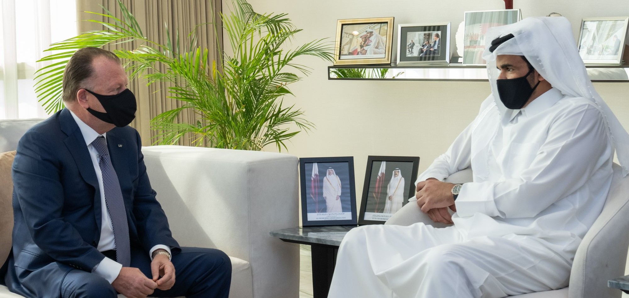 HE Sheikh Joaan bin Hamad meets President of International Judo Federation