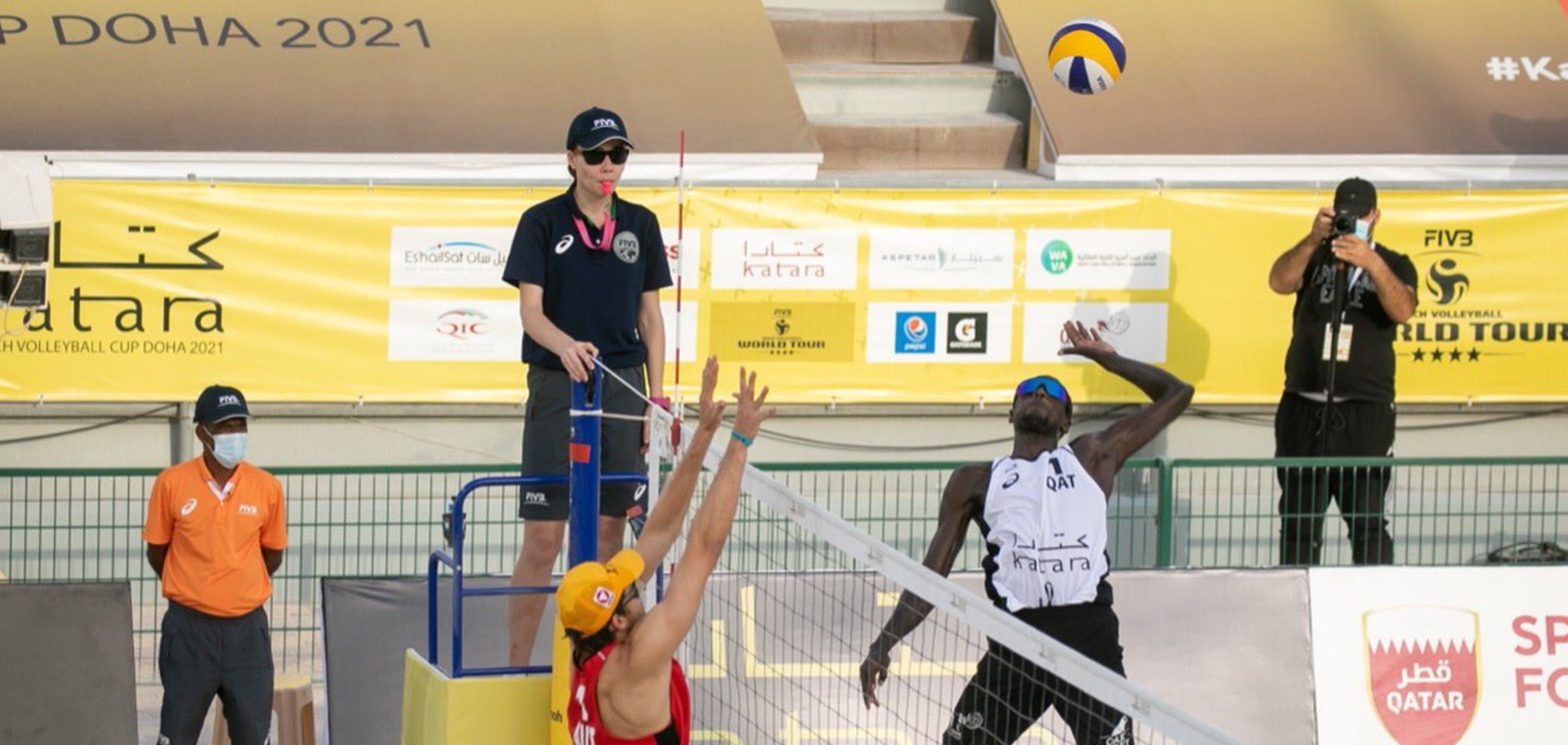 Younousse and Tijan qualify to second round of Katara Beach Volleyball Cup