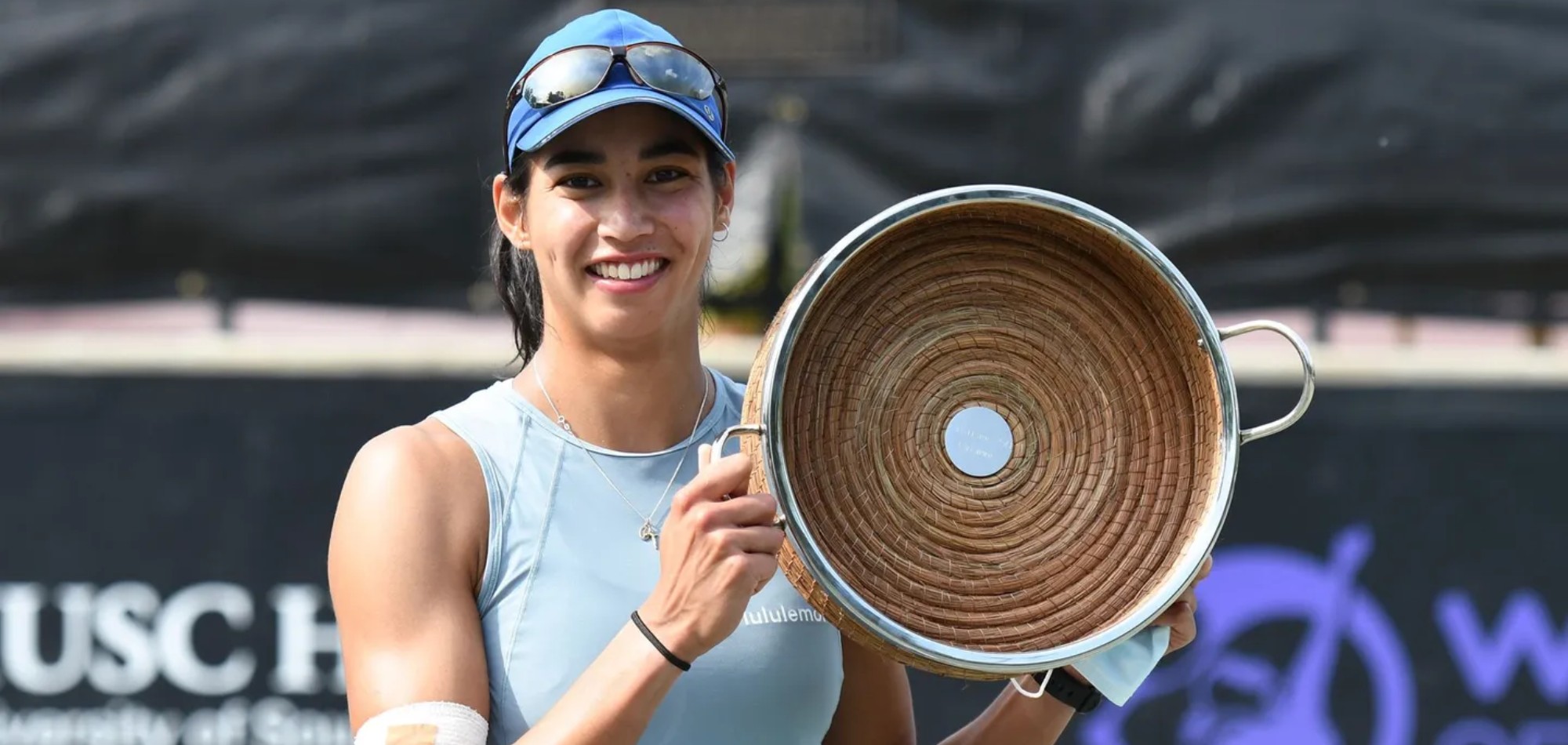 Sharma overcomes Jabeur in Charleston to claim first WTA singles title