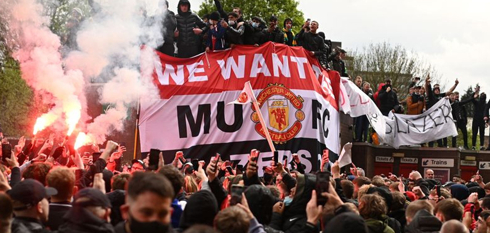 Manchester United v Liverpool game postponed after fan protest
