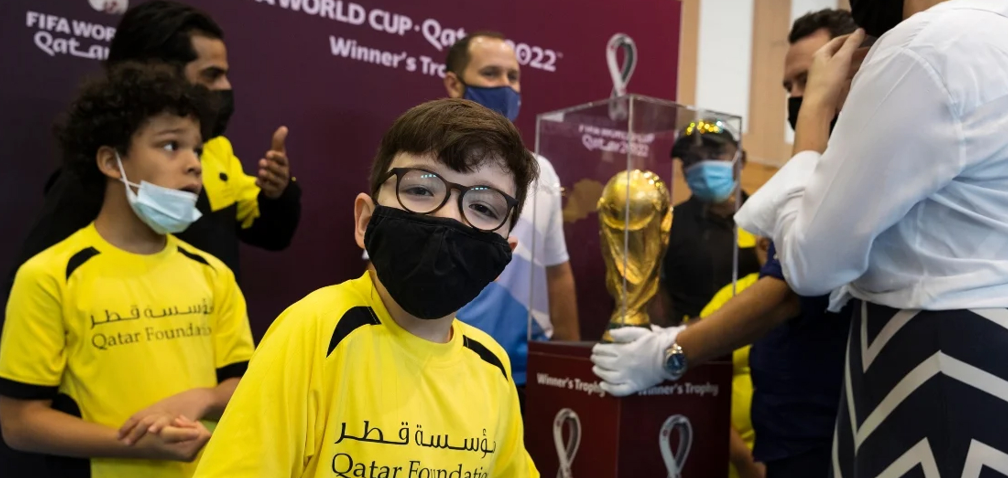 Youth in Qatar inspired by FIFA World Cup™ Winner’s Trophy