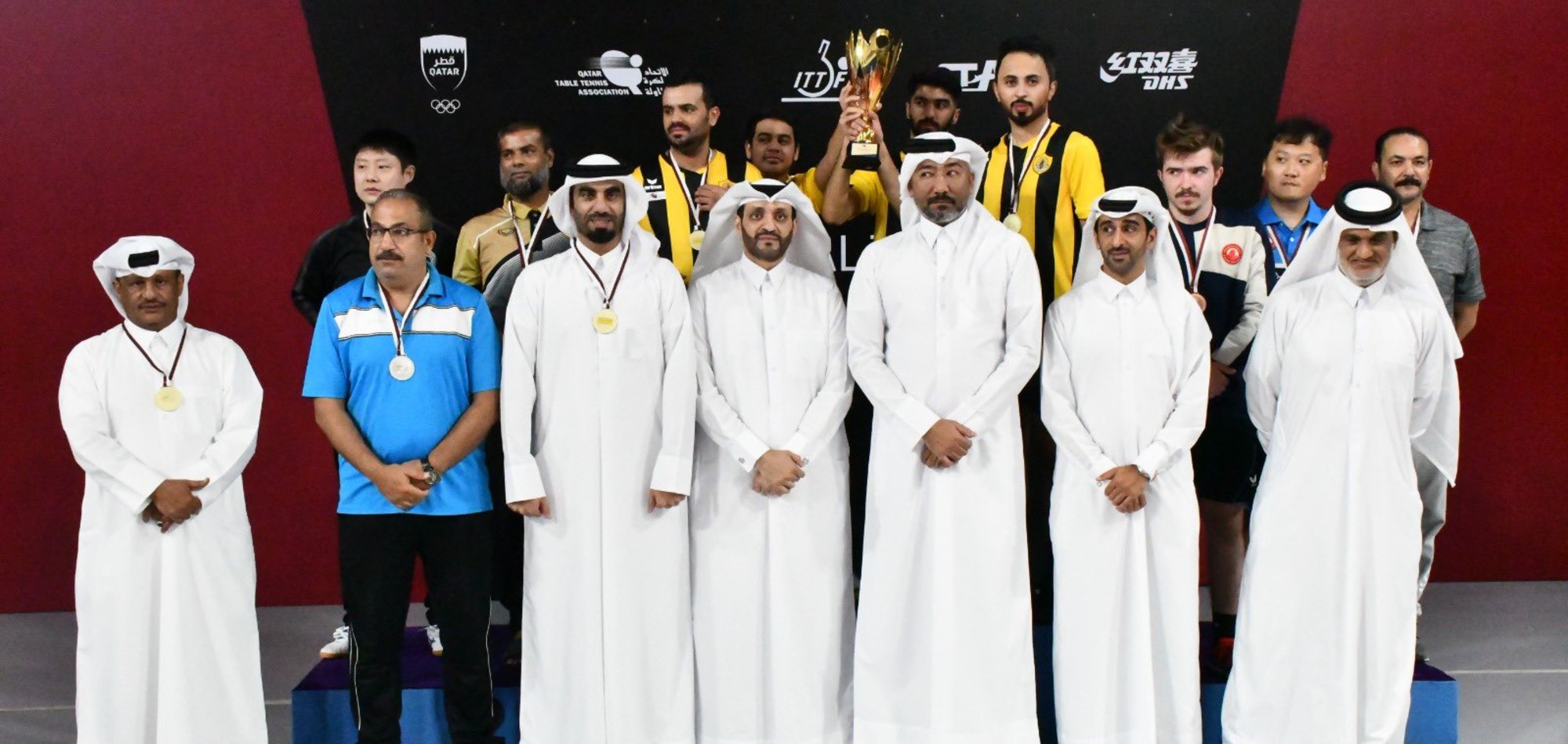 Qatar SC are crowned Table Tennis Federation Champions