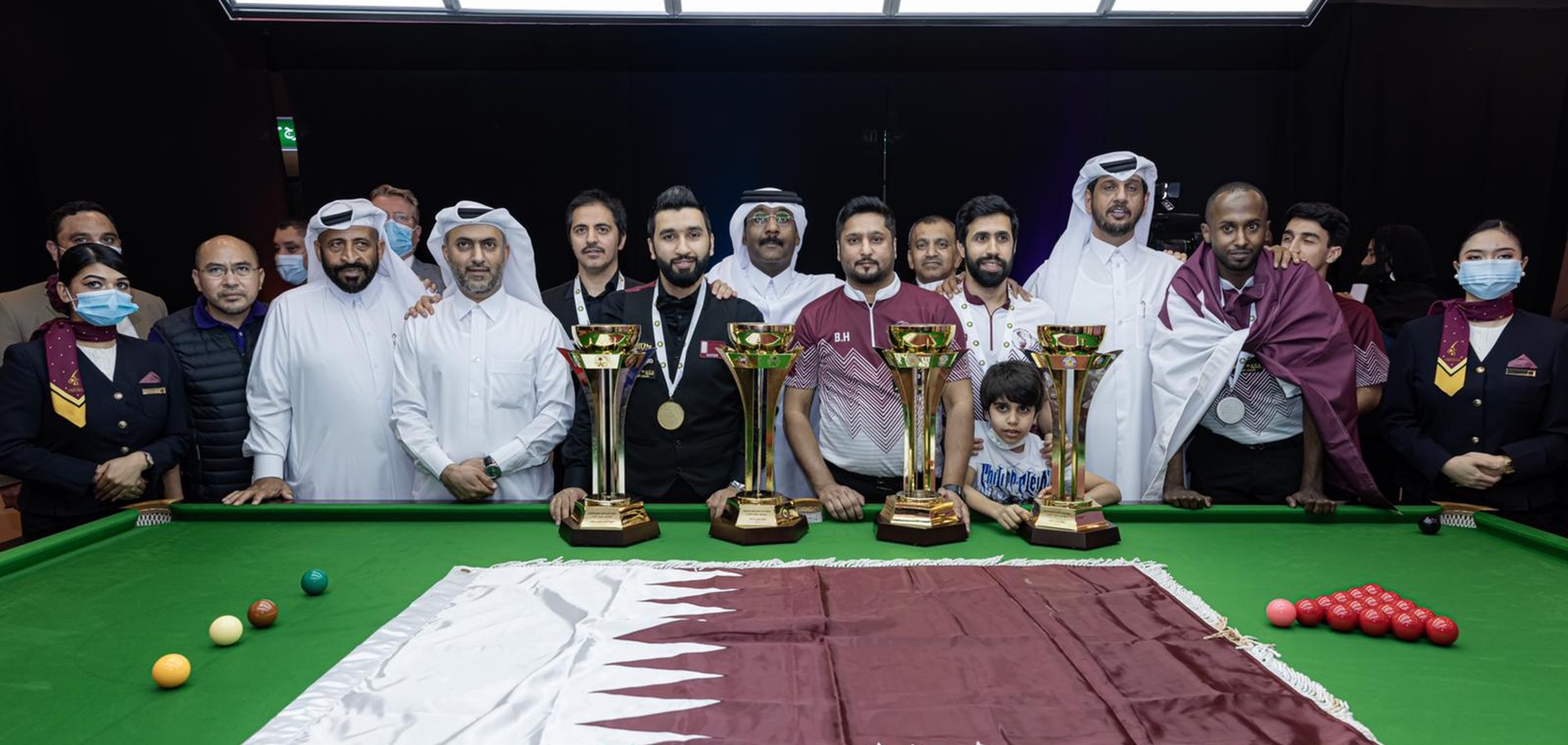 Qatar crowned overall champions of the Gulf Billiards and Snooker Championship