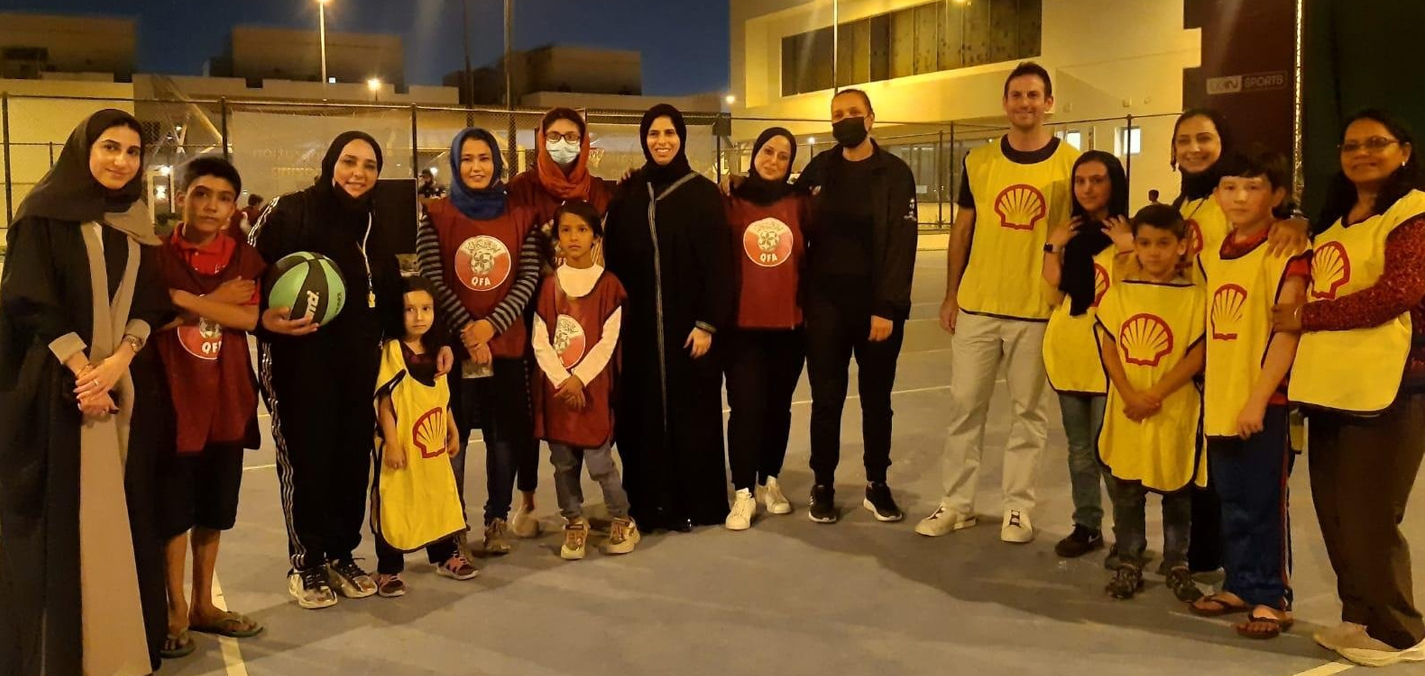 QFA and Qatar Shell Organize Activities for Afghan Refugees within Koora Time Initiative