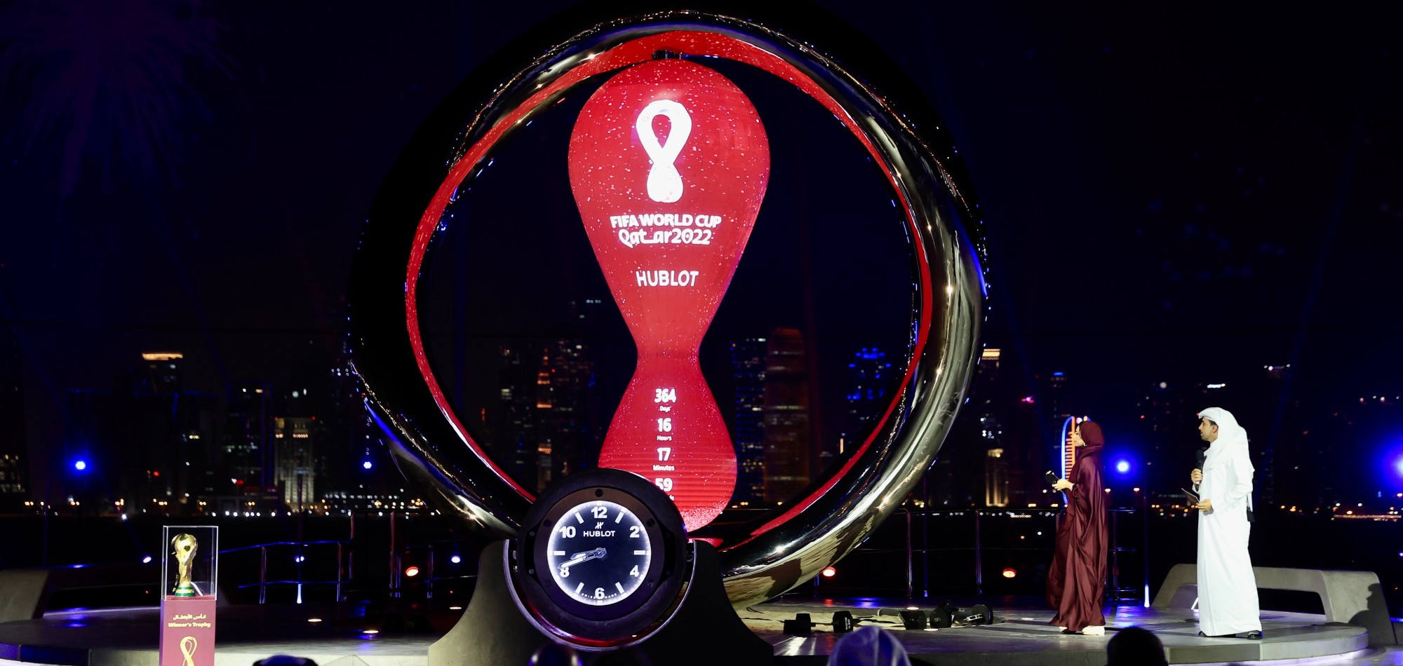 FIFA World Cup Qatar 2022 Official Countdown Clock Unveiled With One Year to Go