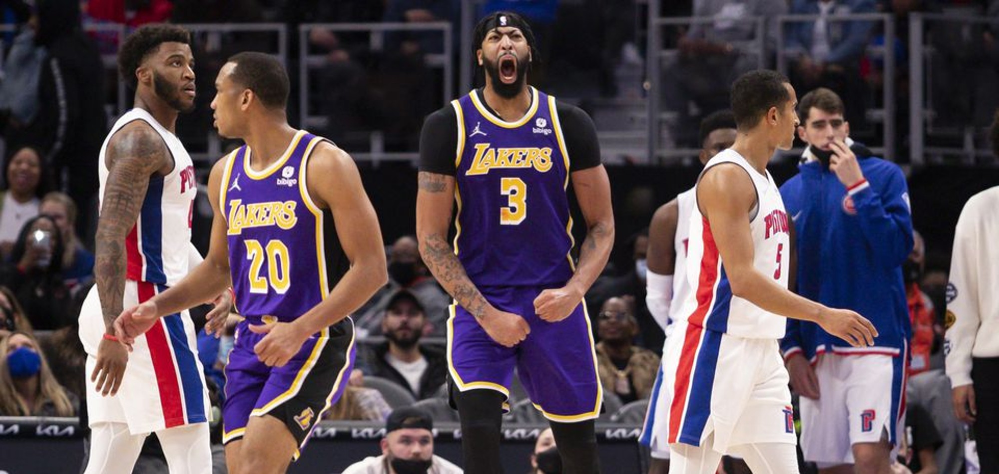 NBA roundup: Lakers rally past Pistons after LeBron James ejected