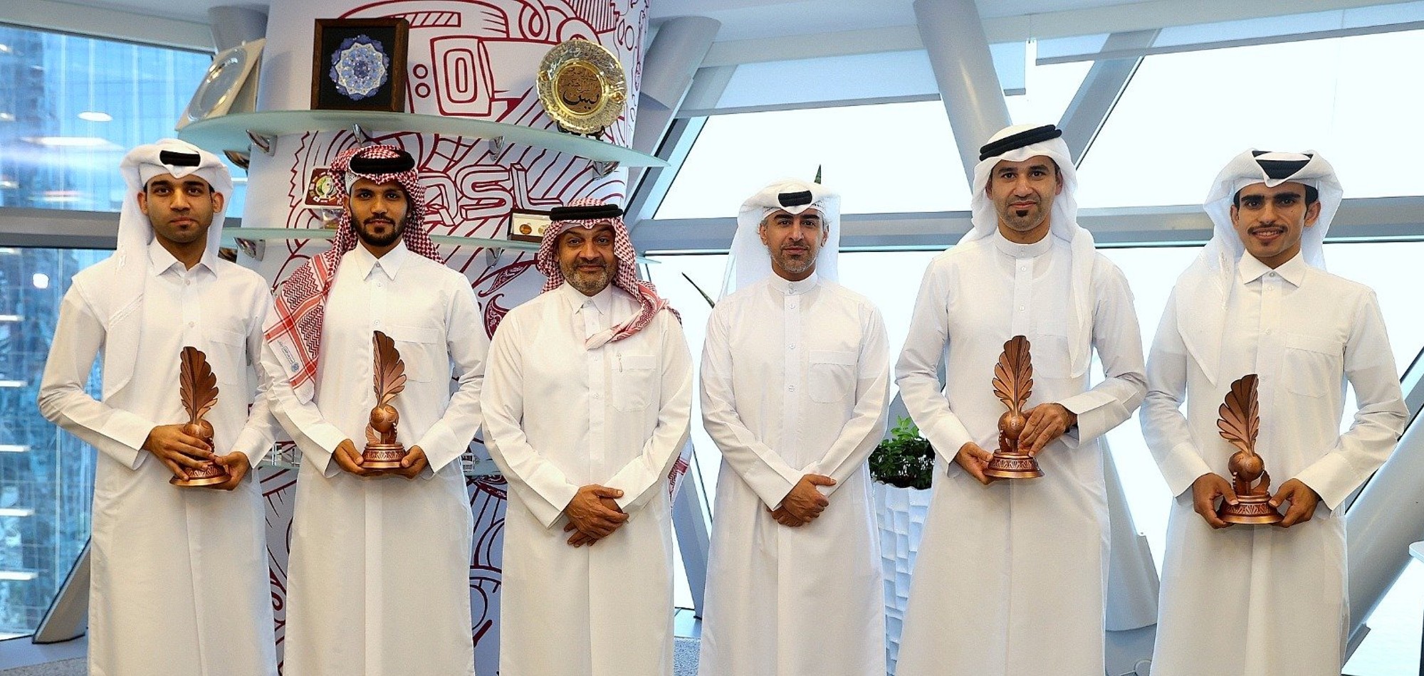 CEO of QSL Hands over QFA Award for Best Referees of 2020-2021 Season