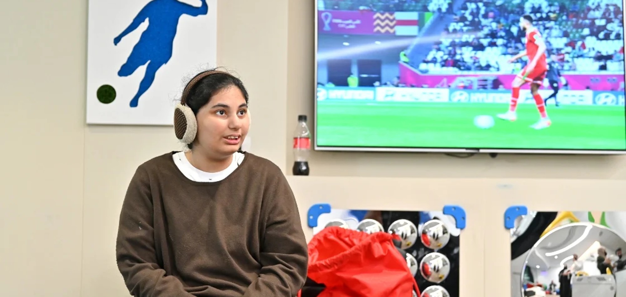 Sensory viewing room allows children with sensory requirements to enjoy FIFA Arab Cup™ matches