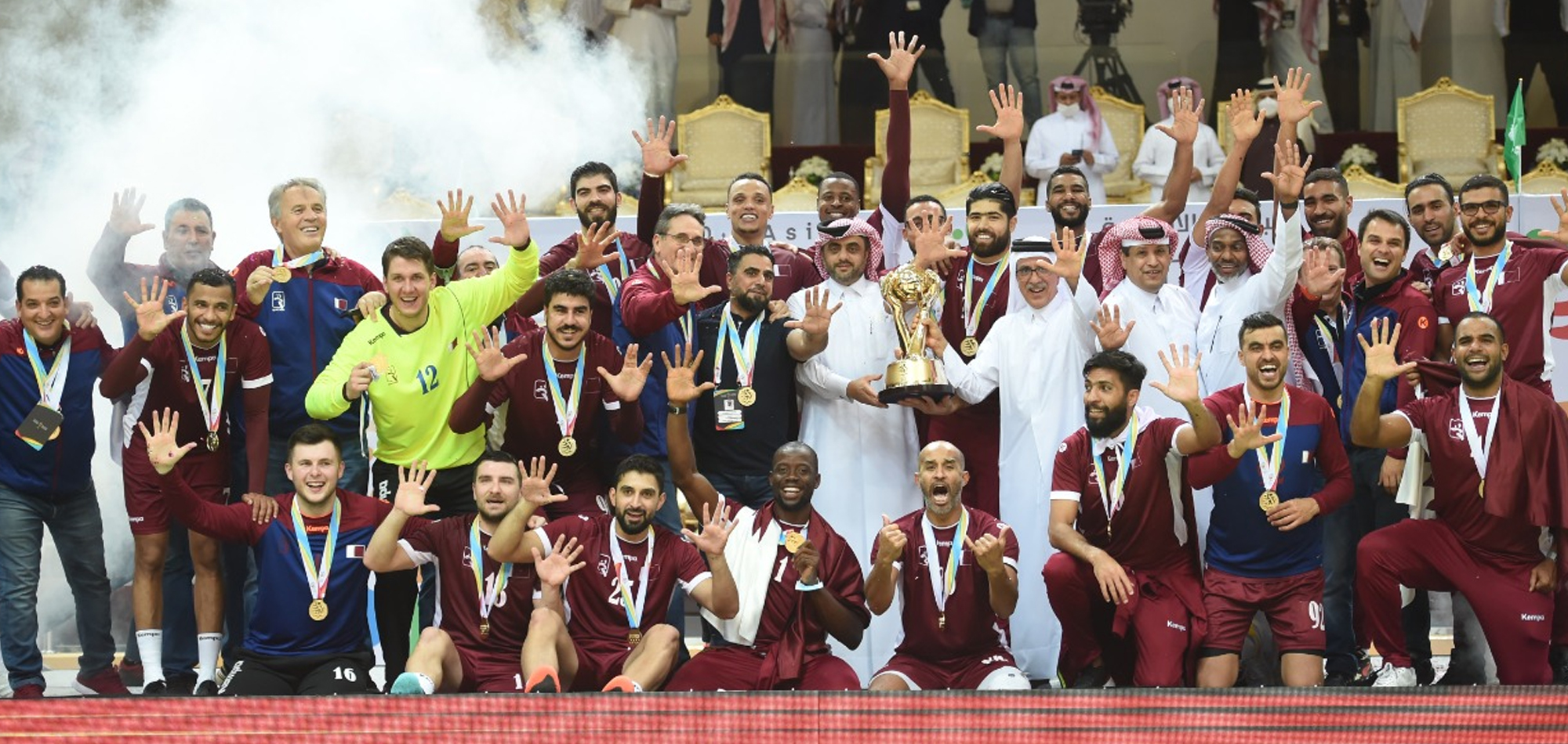 Qatar beat Bahrain to seal fifth consecutive Asian Men