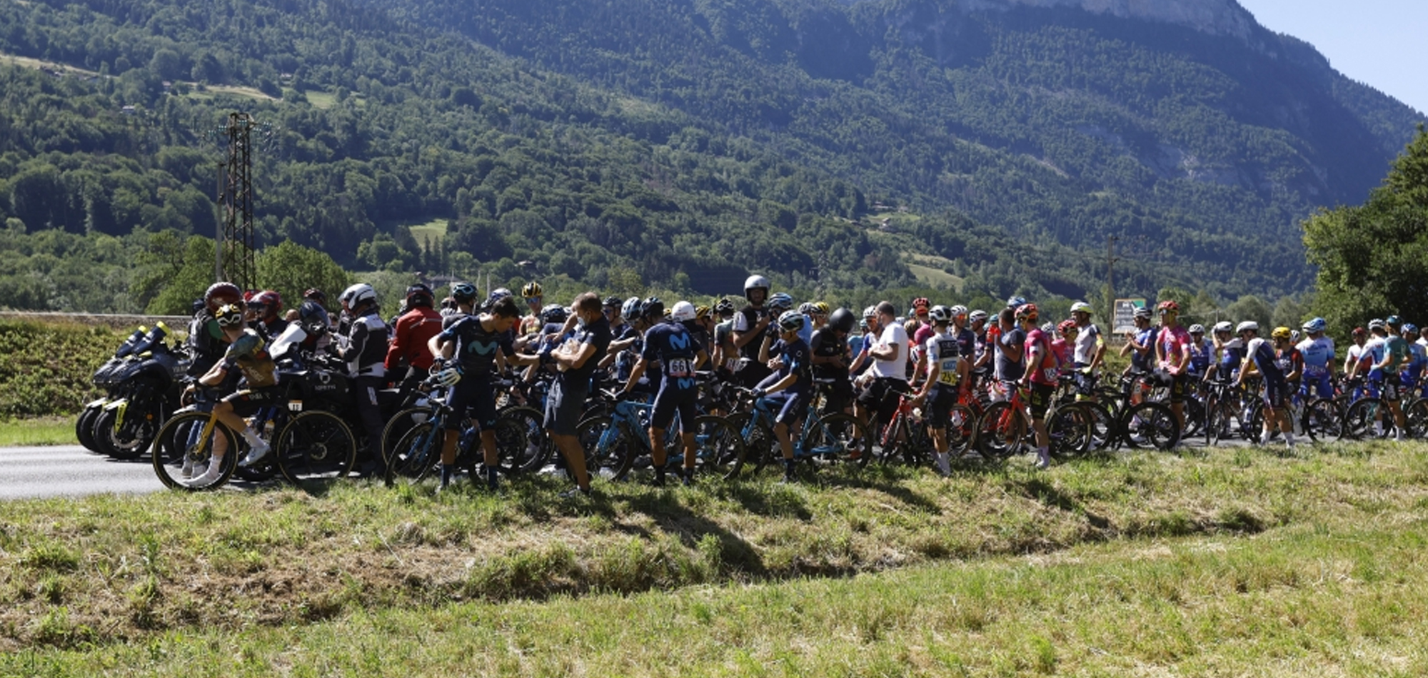 Tour de France resumes after climate activists try to block riders