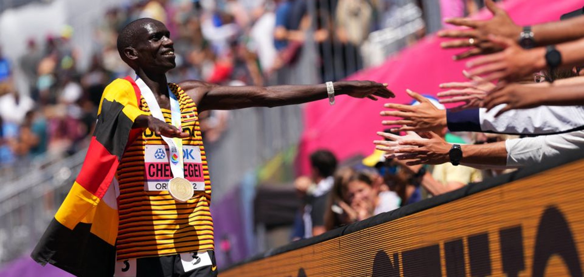 Cheptegei retains world 10,000 title and eyes distance double