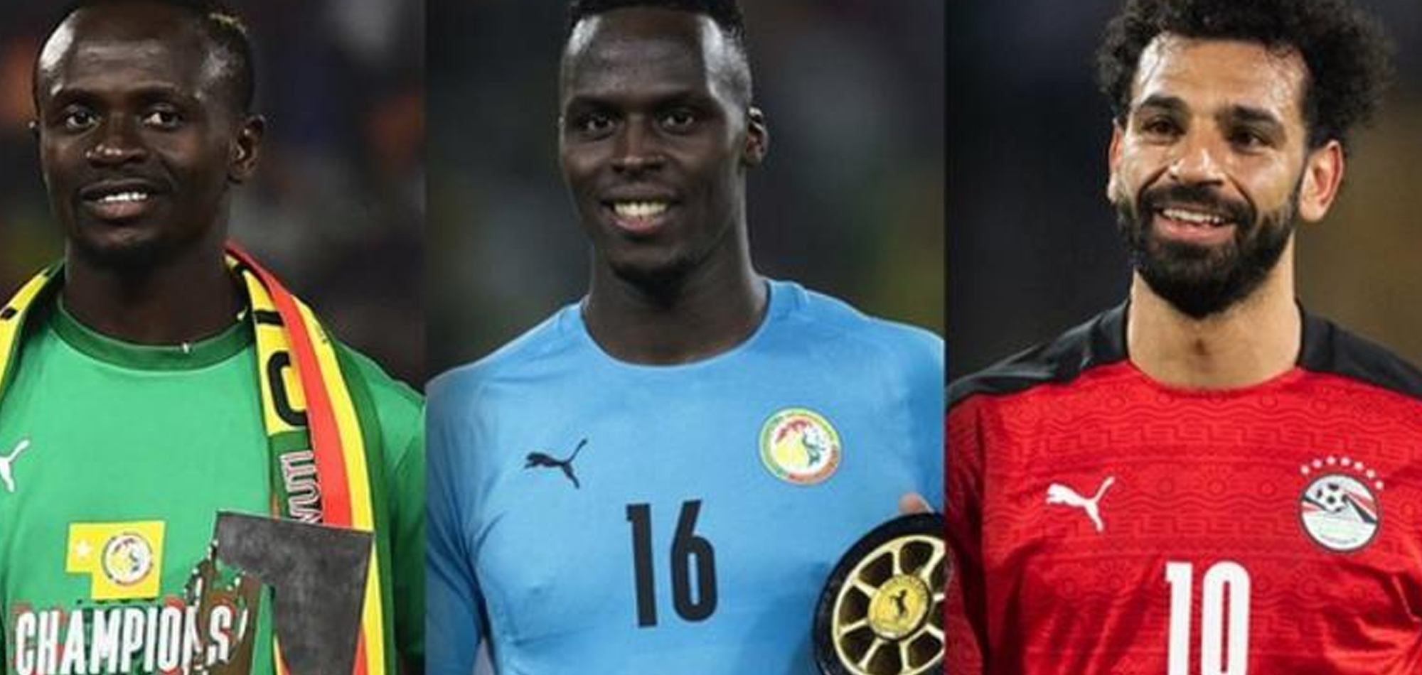 Caf awards: Sadio Mane, Edouard Mendy and Mohamed Salah up for men