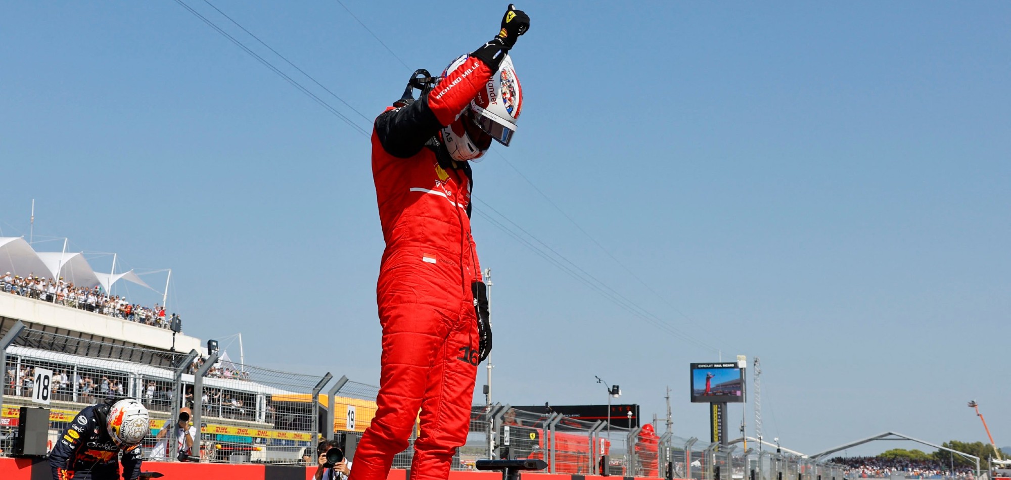 Leclerc on pole ahead of Verstappen for French GP