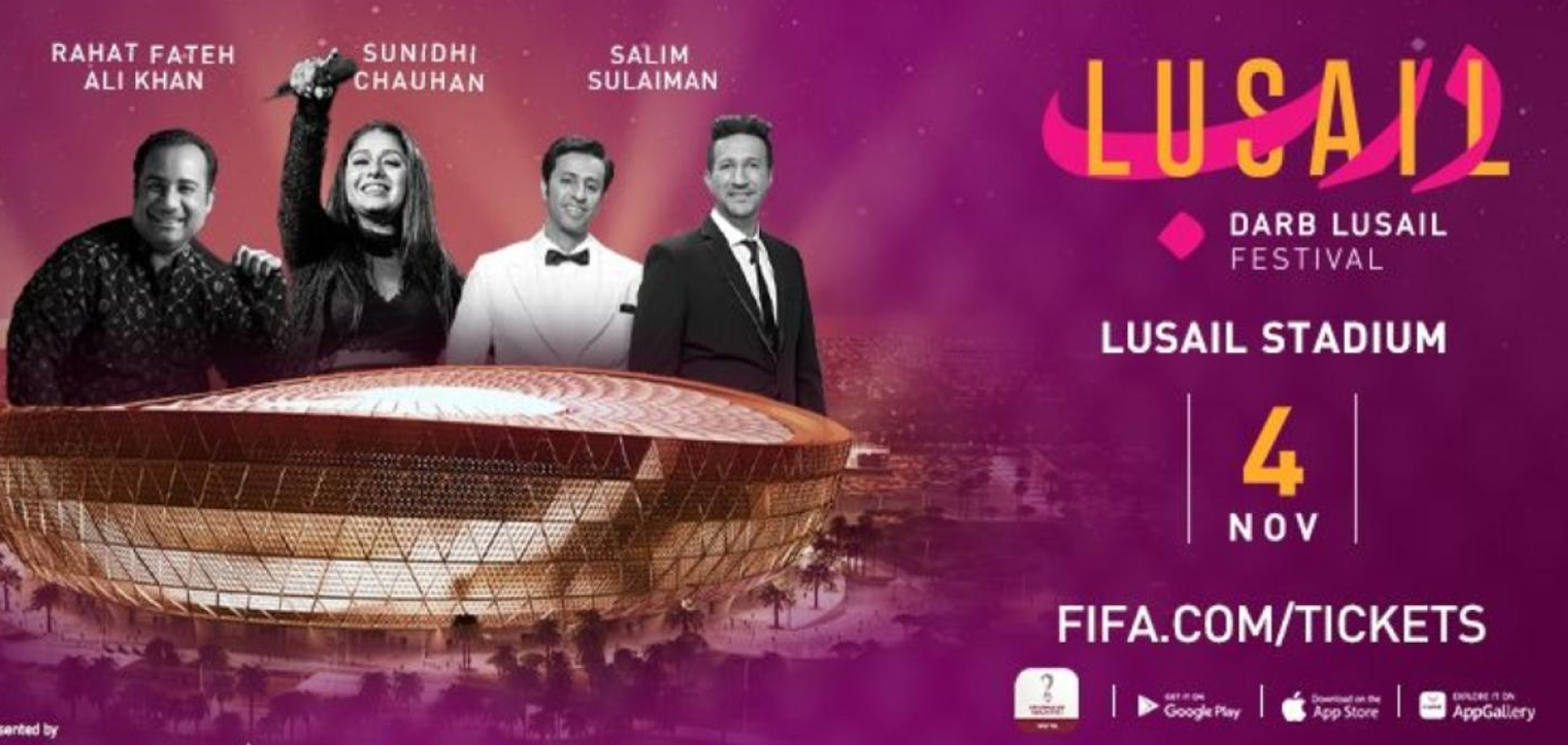 Lusail Stadium to host Bollywood Music Festival on 4 November