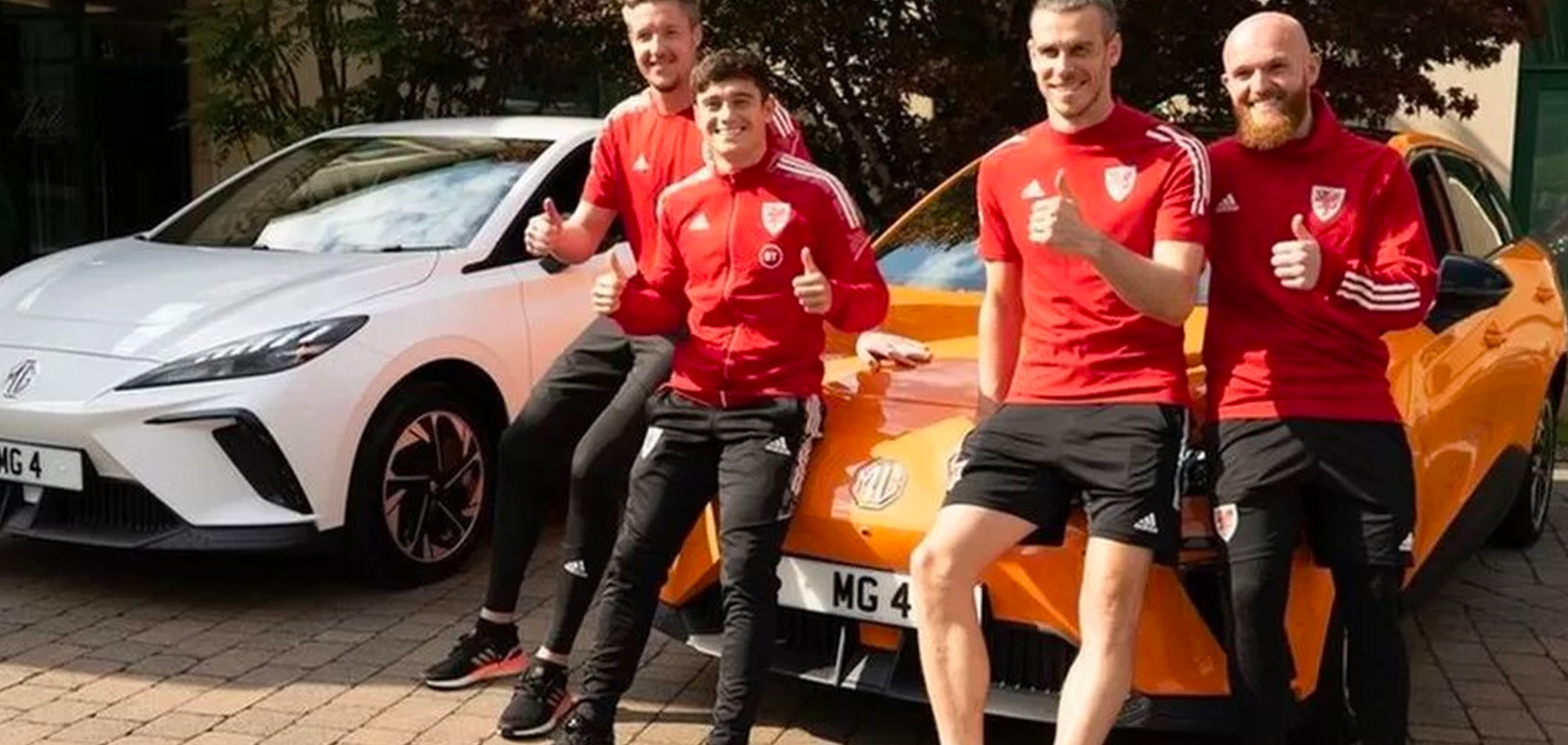 Qatar 2022: Four Welsh football fans travelling to World Cup in electric car