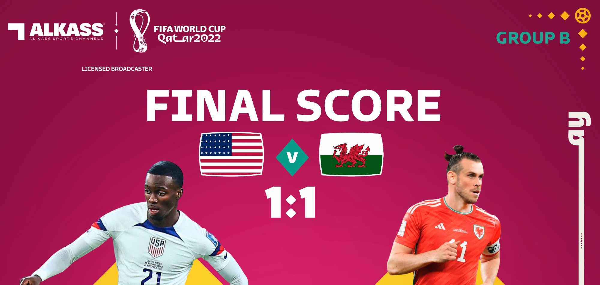 Wales salvage well-deserved draw with USA in first appearance since 1958