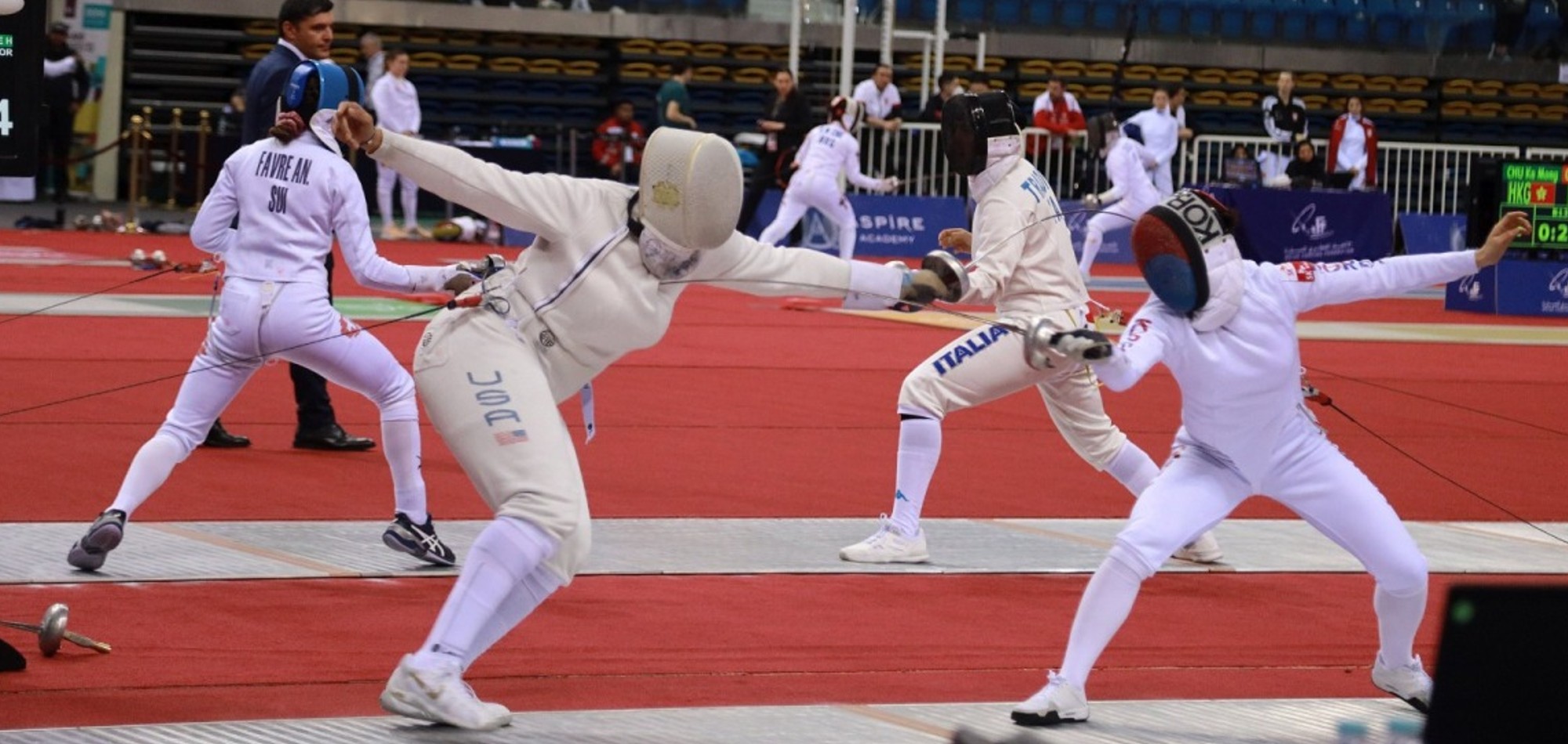 Day 1 of Qatar Grand Prix Fencing Championship 2023 concludes with women