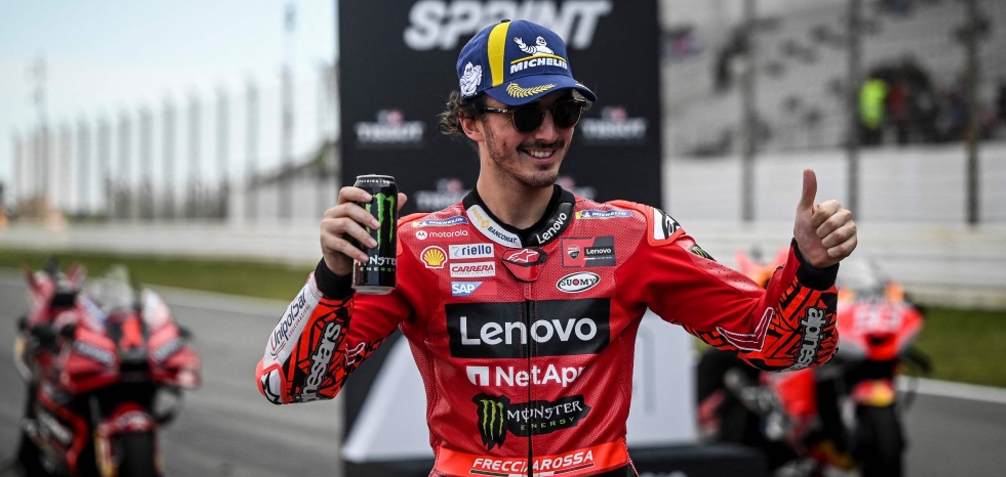 Bagnaia wins first ever sprint at Portugal MotoGP