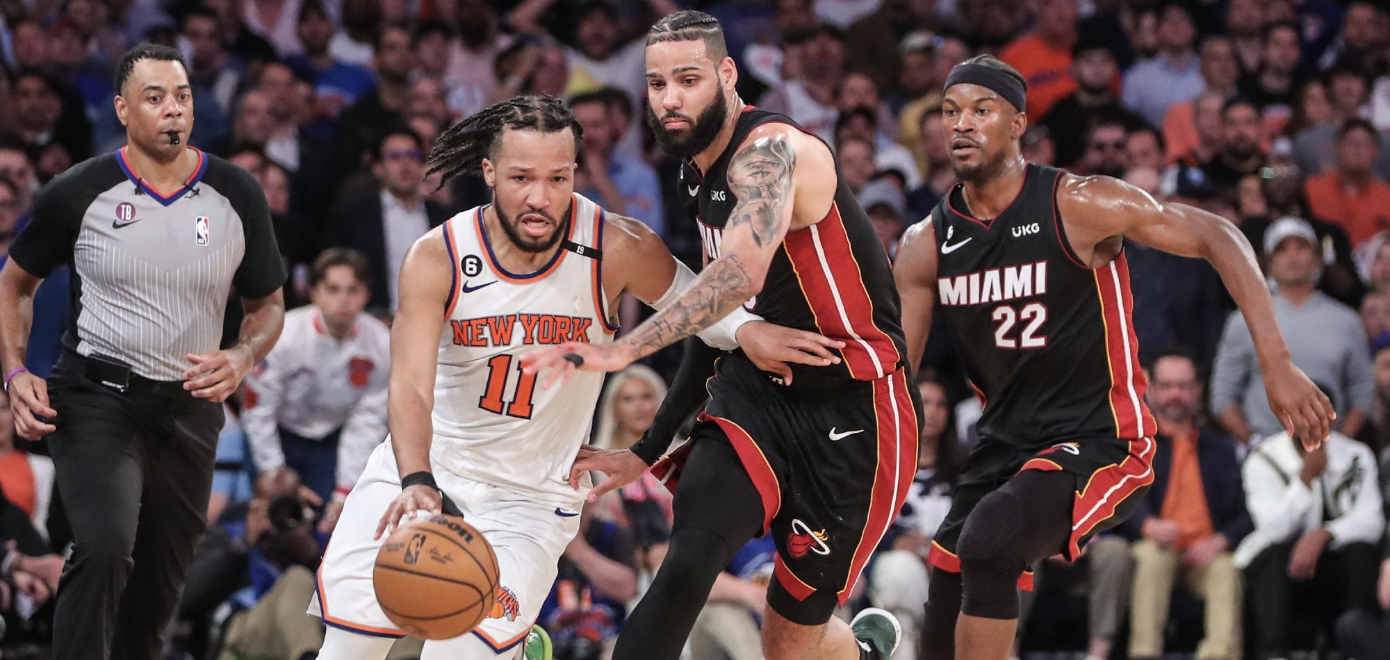 Jalen Brunson, Knicks go distance, beat Heat in Game 5