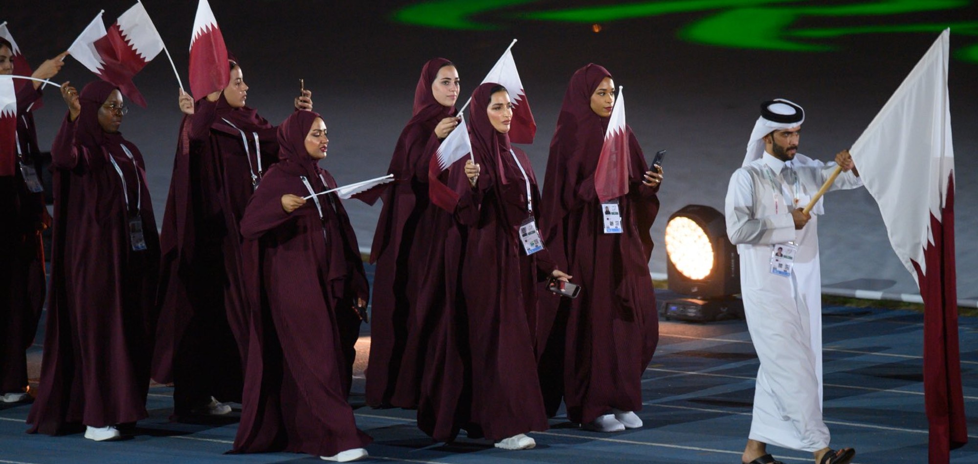 Al-Mana attends opening ceremony of Arab Games