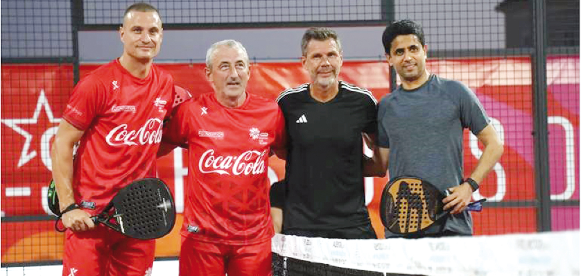 Al Khelaifi in attendance as stars play football and padel at 2023 Finals