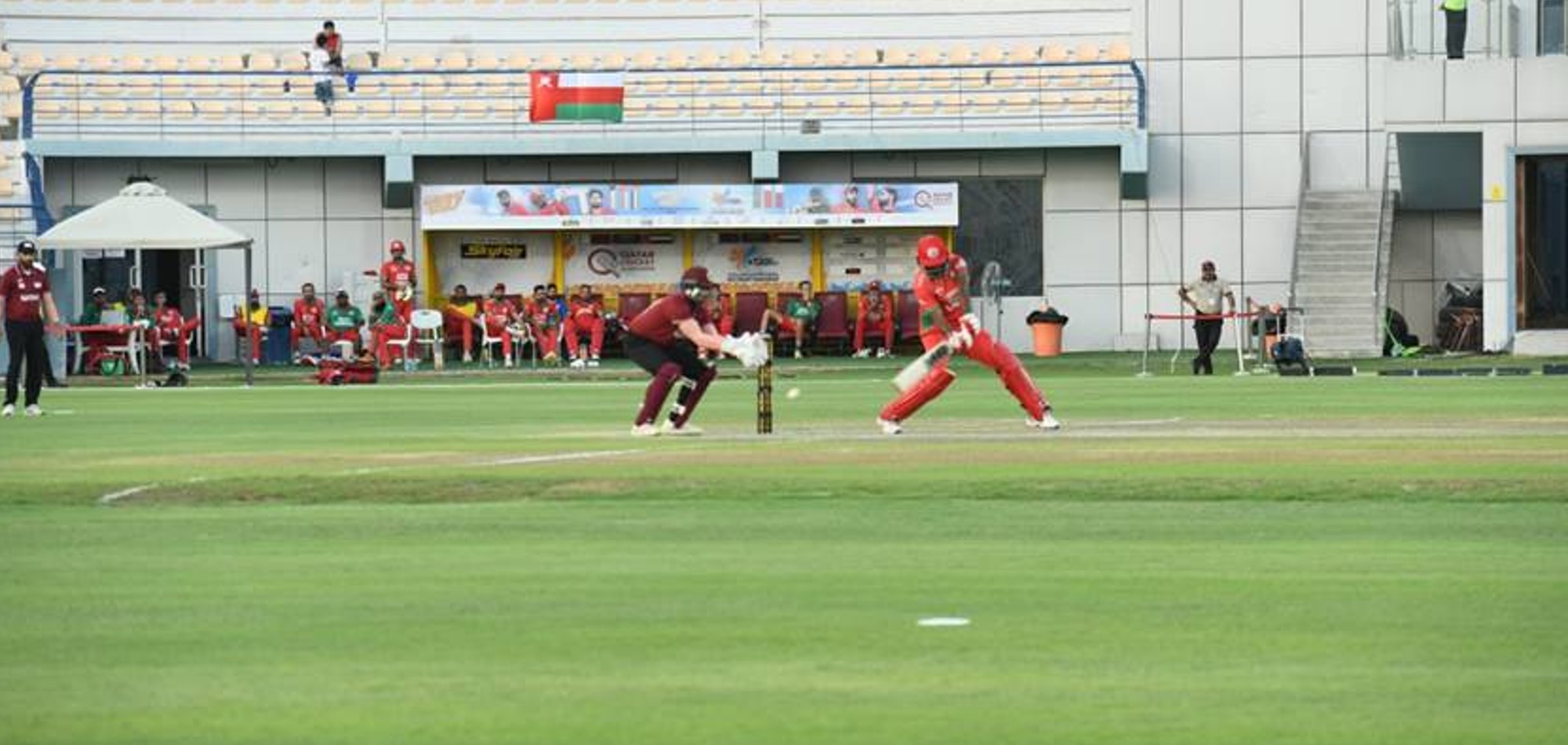 Qatar Loses to Oman in opening match at T20I Gulf Cricket Championship 