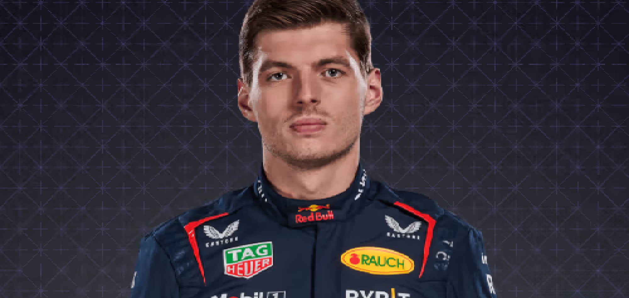 Max Verstappen on pole, with Lando Norris third